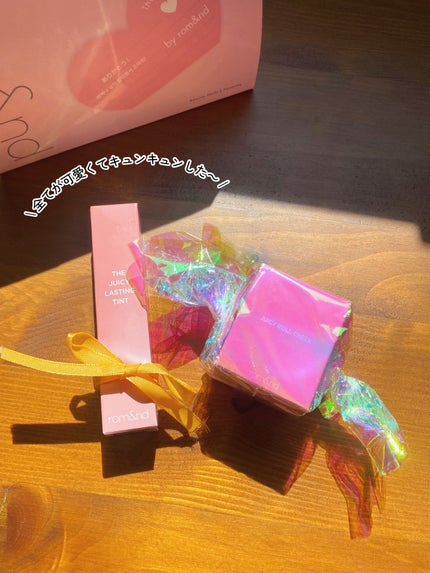 ザ ジューシーラスティングティント/rom&nd/リップティントを使ったクチコミ(8枚目)