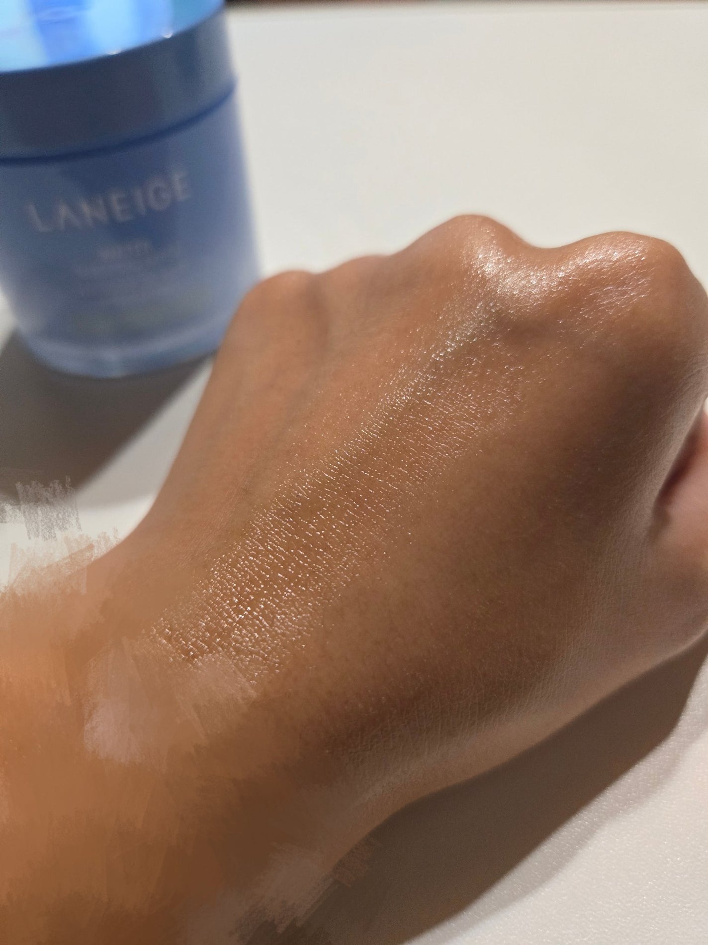 シカスリーピングマスク N/LANEIGE/フェイスクリームを使ったクチコミ(4枚目)