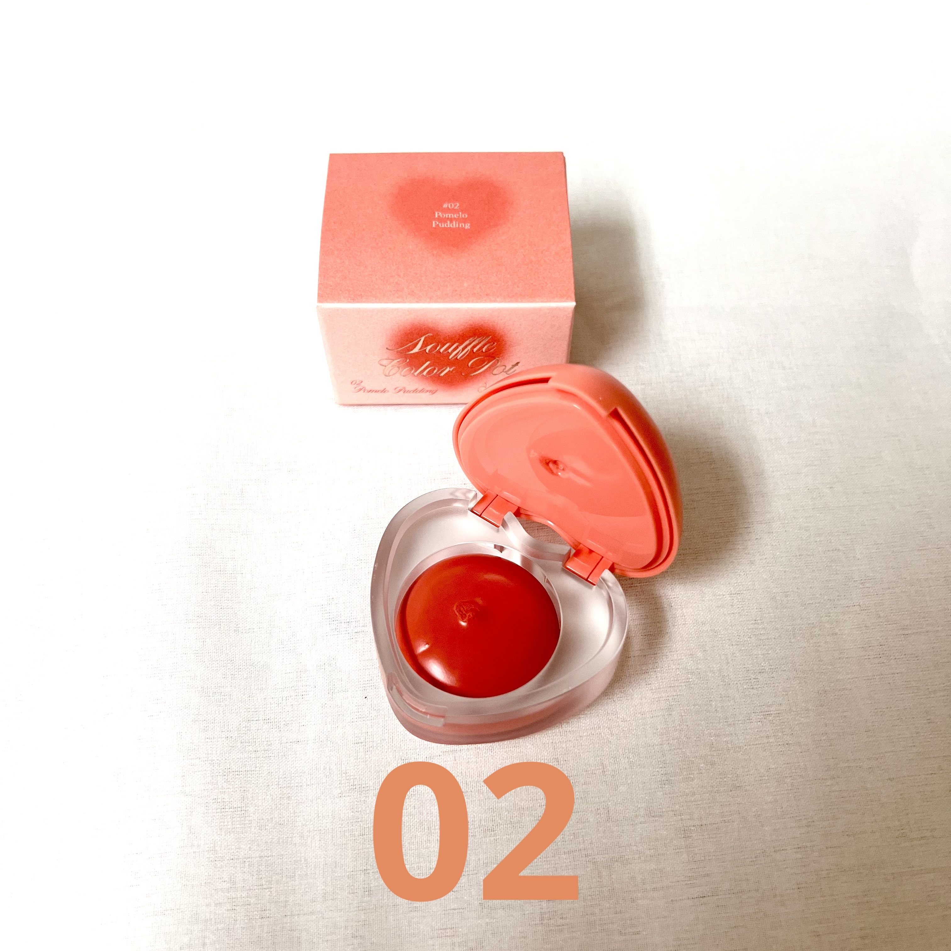 スフレカラーポット/dasique/口紅を使ったクチコミ（3枚目）