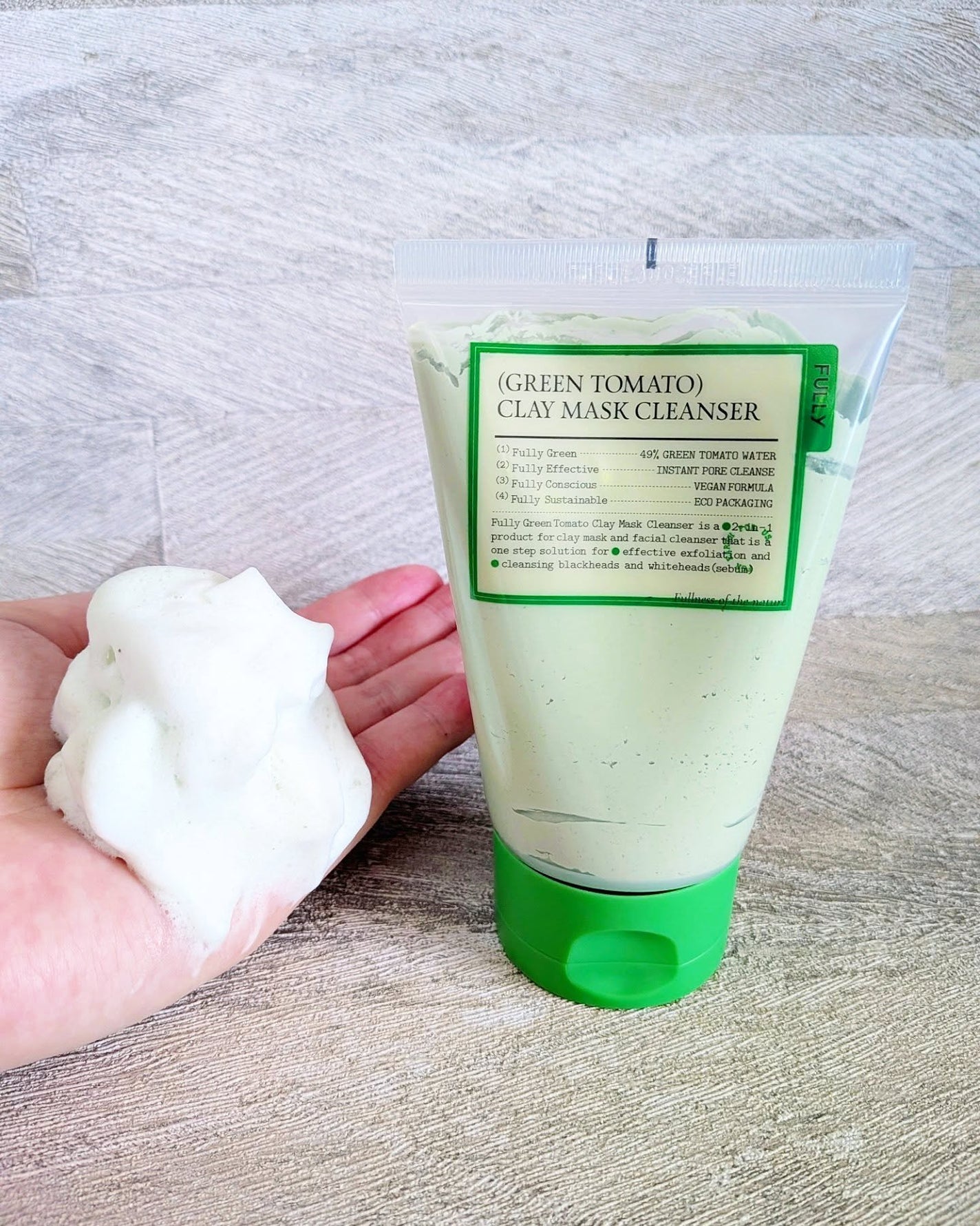 グリーントマトクレイマスククレンザー/FULLY/洗い流すパック・マスクを使ったクチコミ(3枚目)