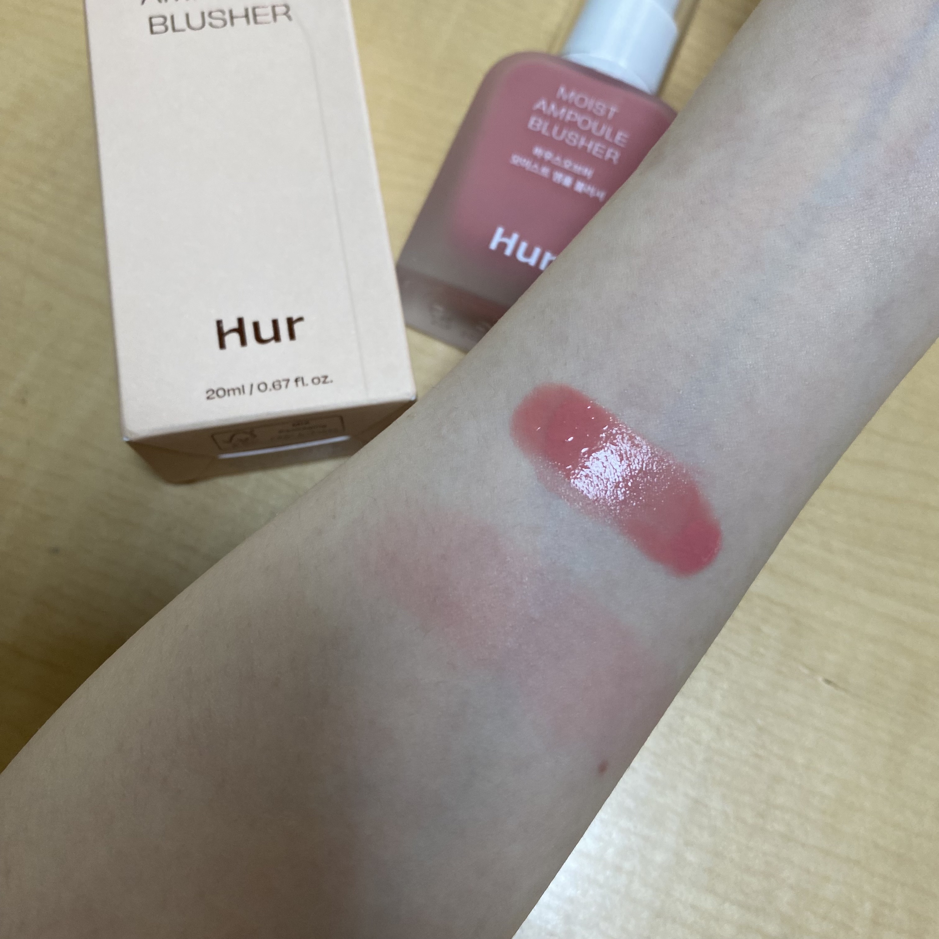 モイストアンプルブラッシャー/house of HUR/リキッドチークを使ったクチコミ（2枚目）