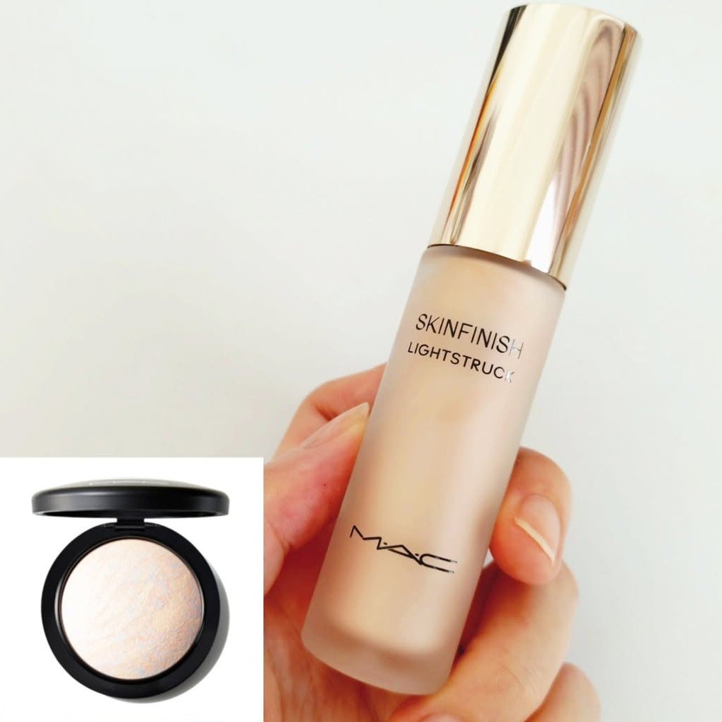 スキンフィニッシュ ライトストラック リキッド ハイライター/M・A・C/リキッドハイライトを使ったクチコミ（2枚目）