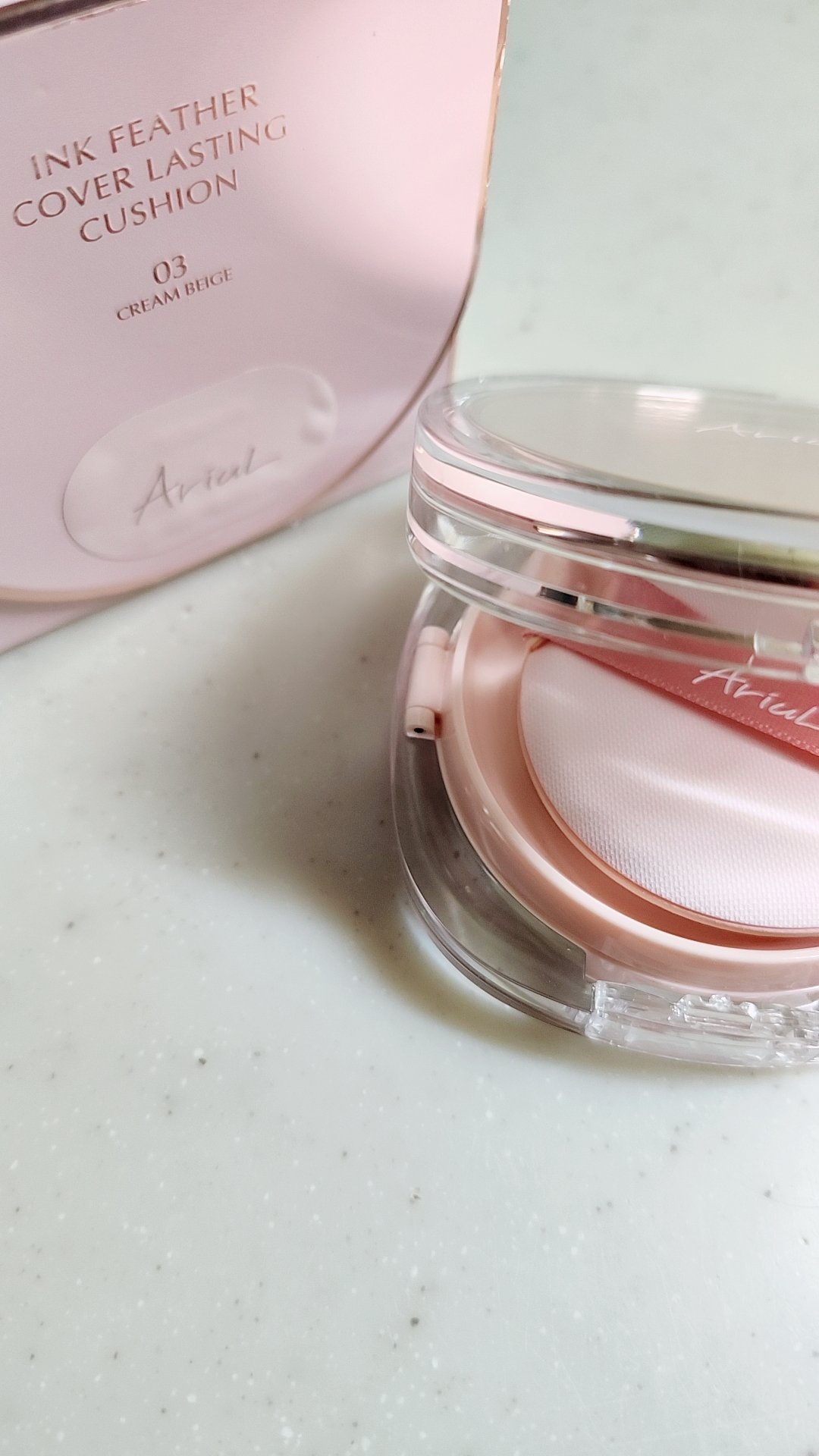 アリウル インクフェザーカバーラスティングクッション/Ariul/クッションファンデーションを使ったクチコミ（1枚目）