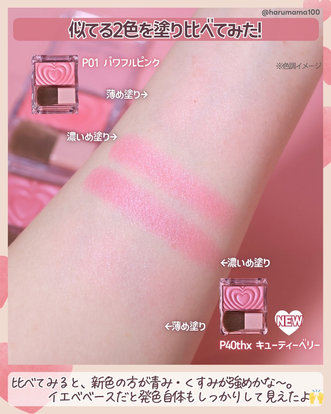 パウダーチークス/キャンメイク/パウダーチークを使ったクチコミ(6枚目)