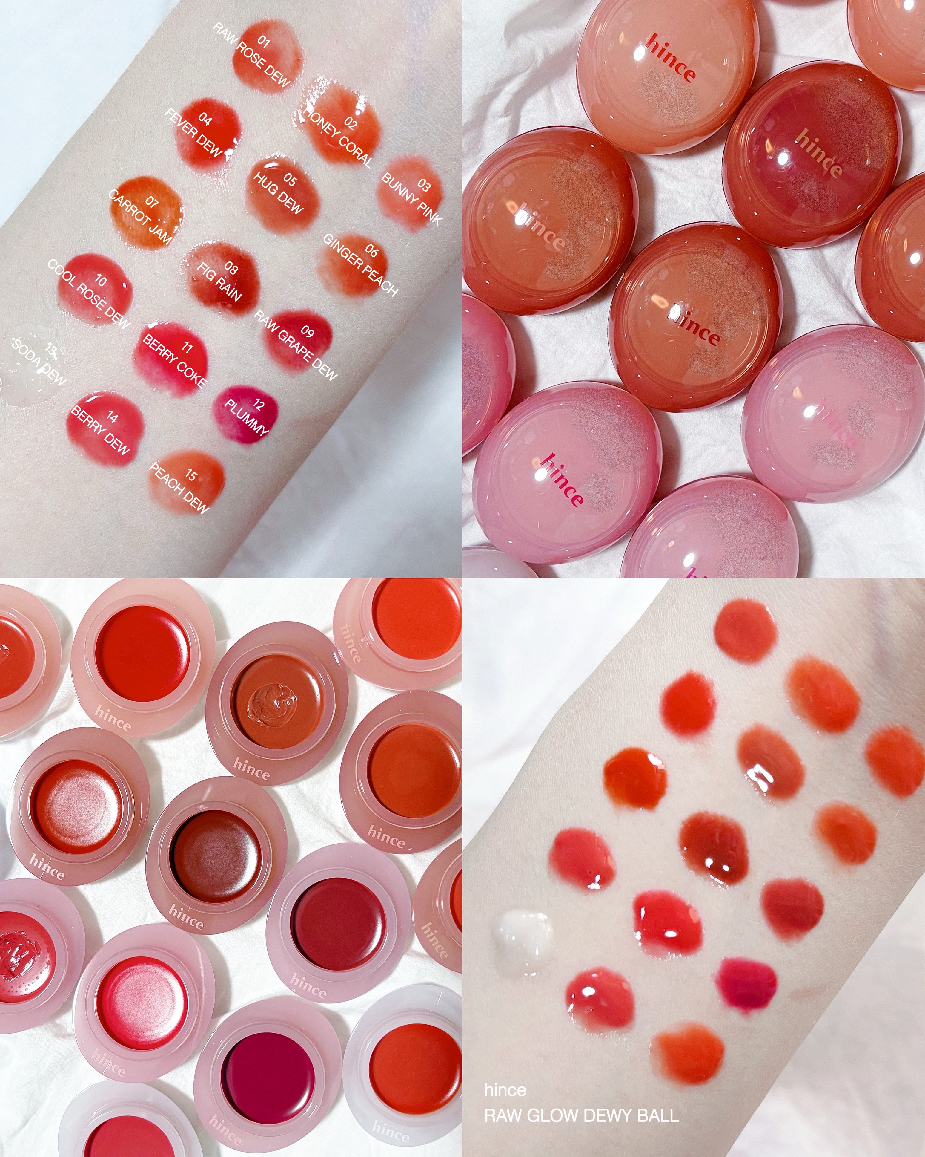ロウグロウデューイーボール 02 ハニーコーラル/hince/リップバームを使ったクチコミ（1枚目）