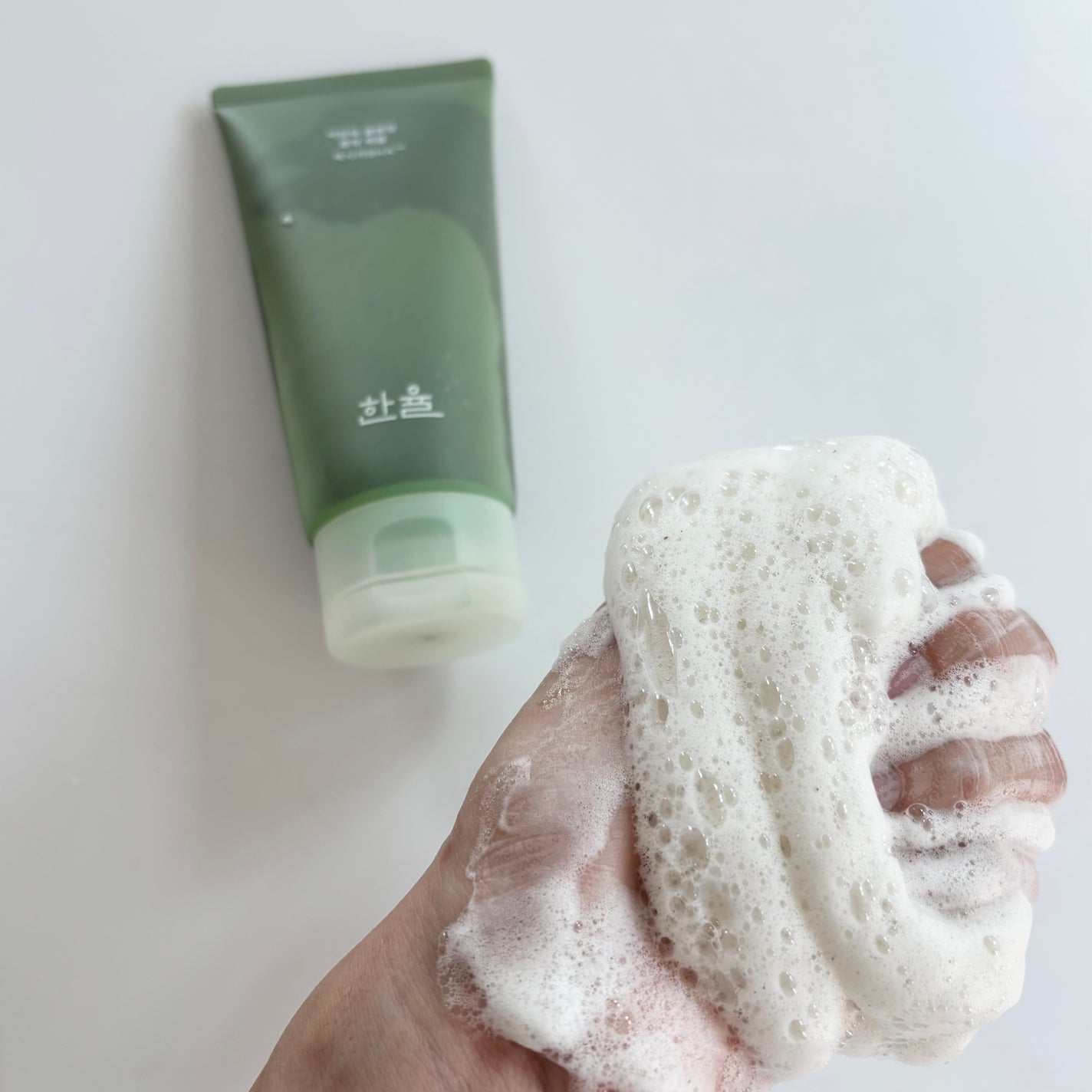 ピュア アルテミシア ディープ クラリファイングマスク トゥ フォーム クレンザー/HANYUL(ハンユル)/クレンジングを使ったクチコミ(6枚目)