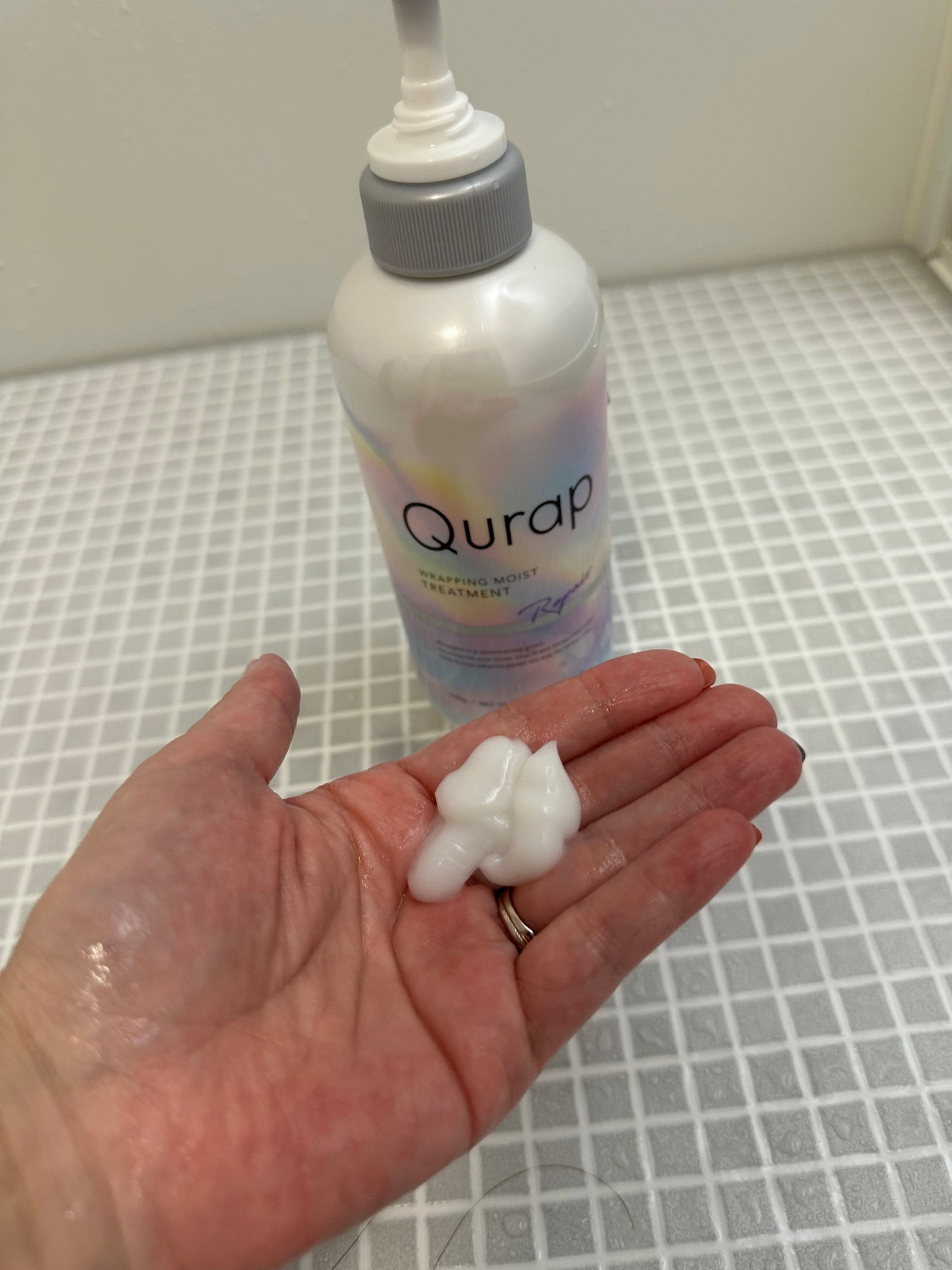 ラッピングモイストシャンプー/トリートメント/Qurap/市販シャンプーを使ったクチコミ(2枚目)