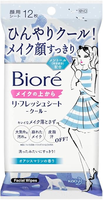 ビオレメイクの上からリフレッシュシート クール ビオレ