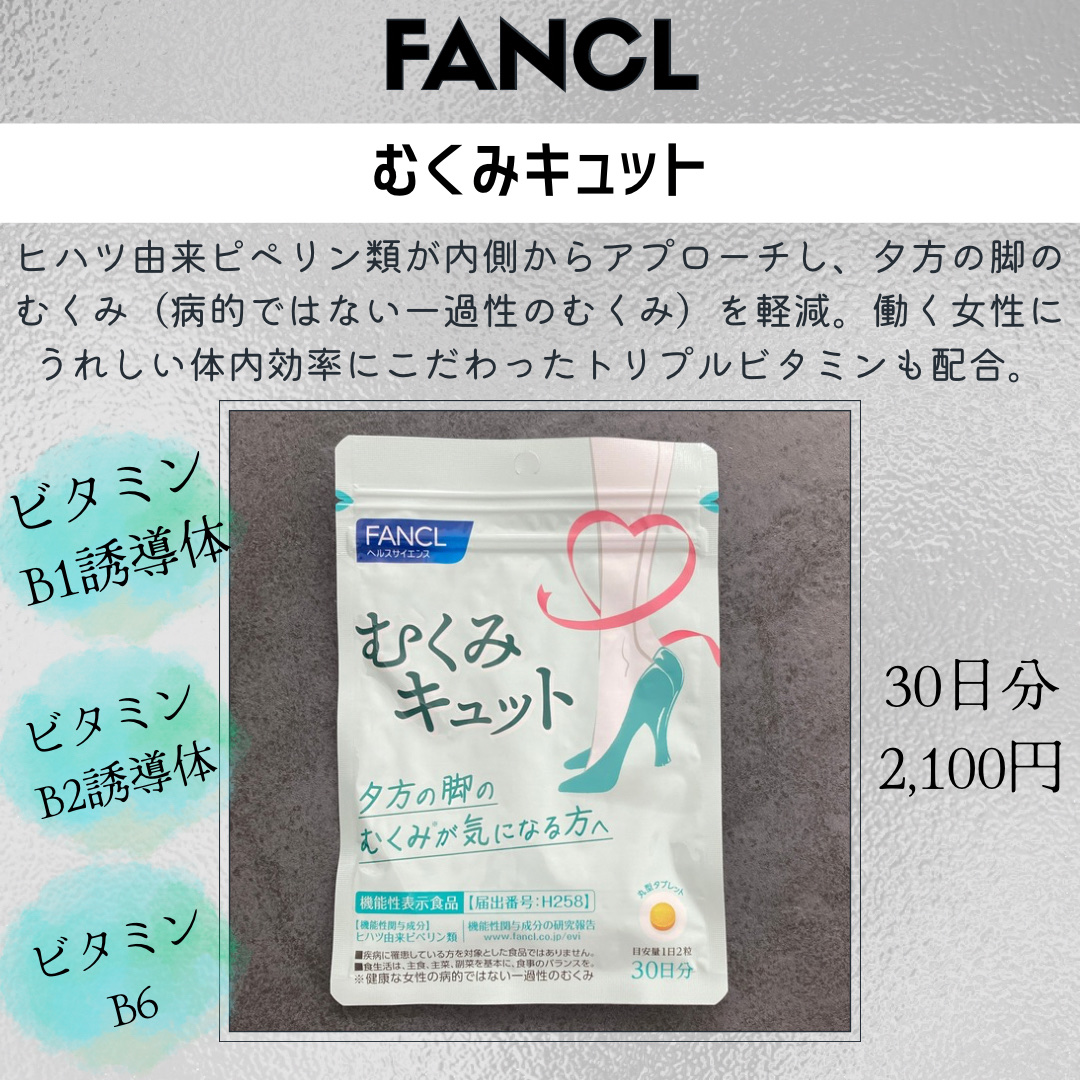 むくみキュット/ファンケル/健康サプリメントを使ったクチコミ（2枚目）