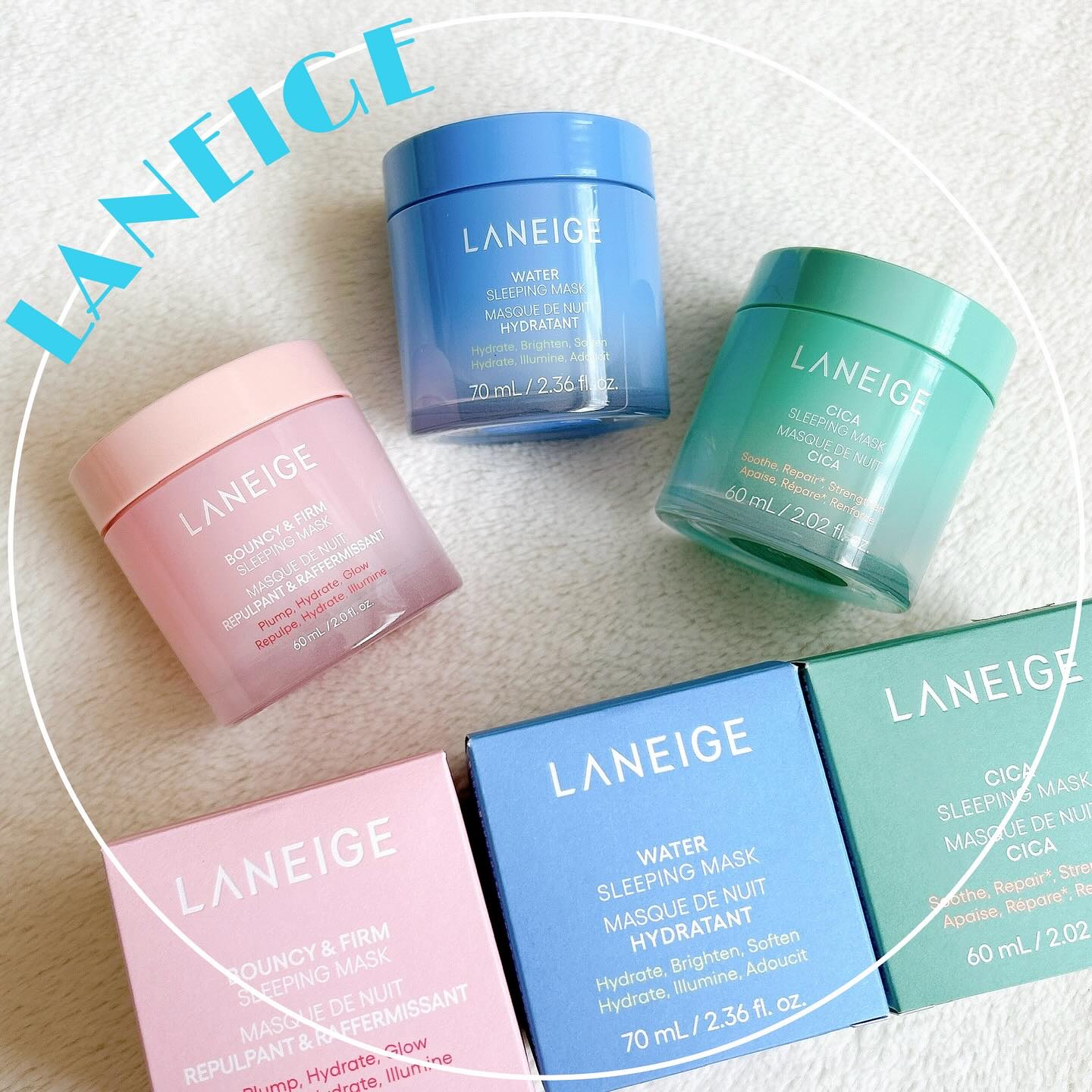 バウンシースリーピングマスク/LANEIGE/フェイスクリームを使ったクチコミ（1枚目）