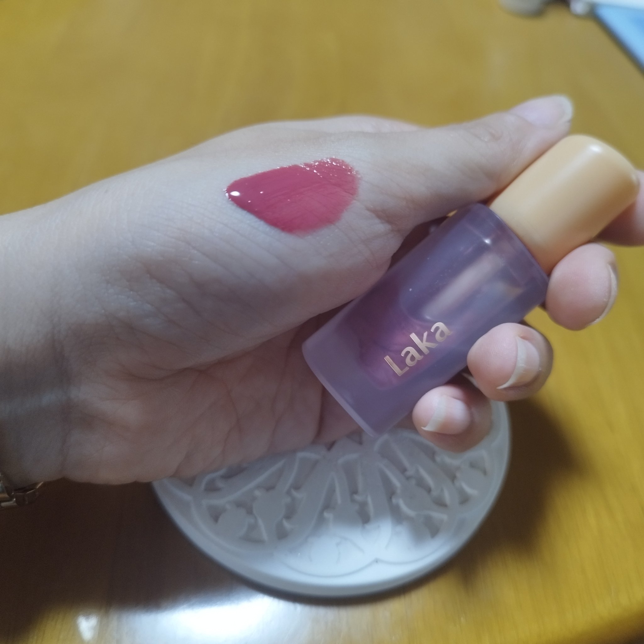 フルーティーグラムティント/Laka/リップティントを使ったクチコミ（2枚目）