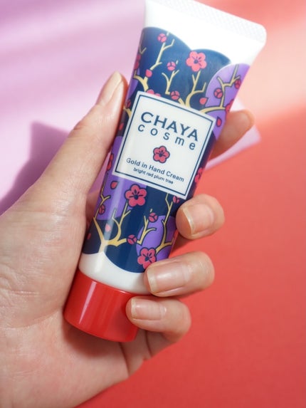 CHAYA cosme ゴールドインハンドクリーム紅い梅の香り/CHAYA cosme/ハンドクリームを使ったクチコミ(2枚目)