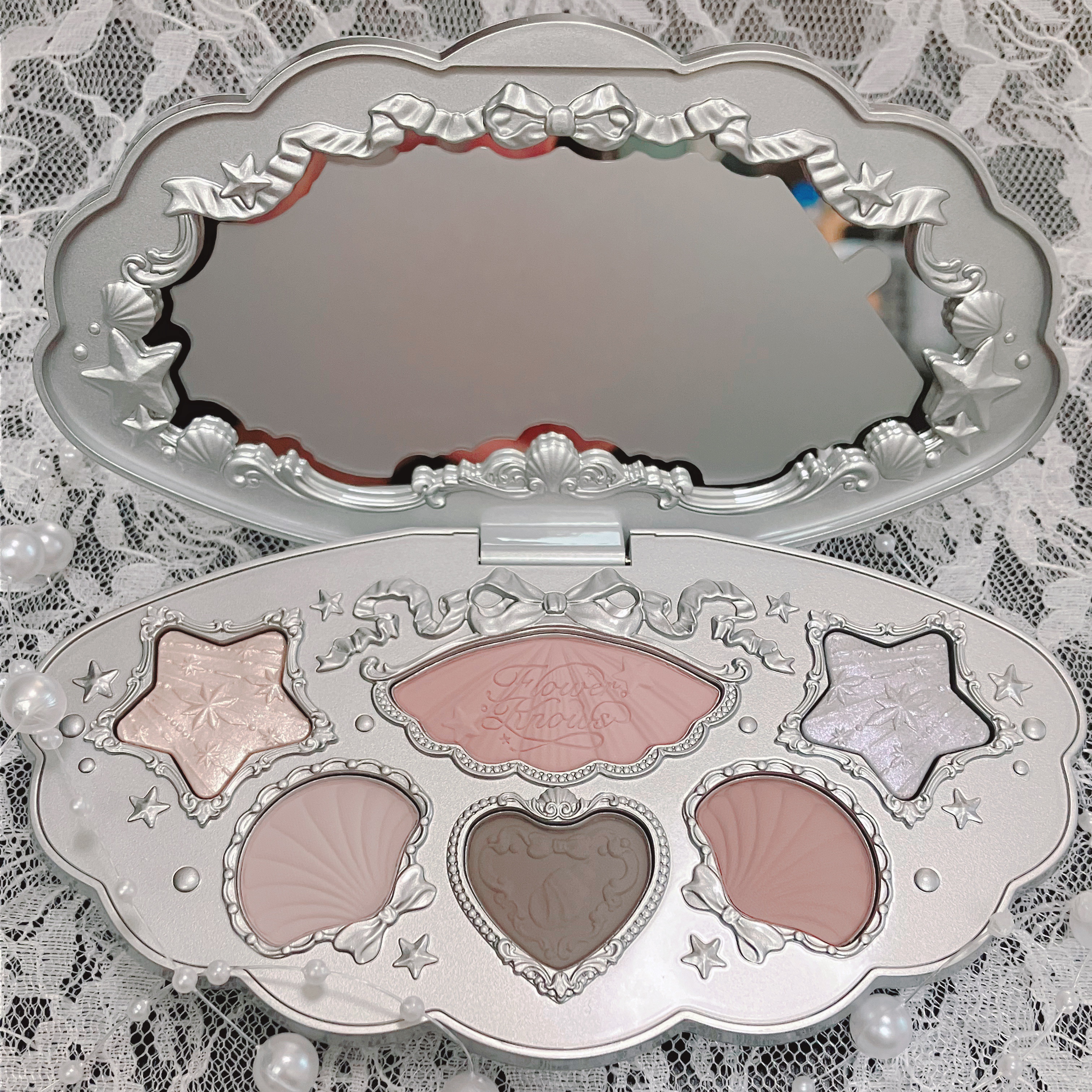 シェルズジュエルコレクション 6色アイシャドウパレット/FlowerKnows/アイシャドウパレットを使ったクチコミ（2枚目）