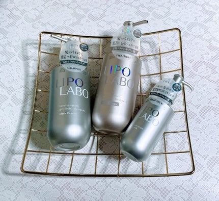 リポ ラボ ケラチンセラム ジェルモイスト シャンプー /トリートメントスリークリペア*/LIPO LABO/市販シャンプーを使ったクチコミ(1枚目)