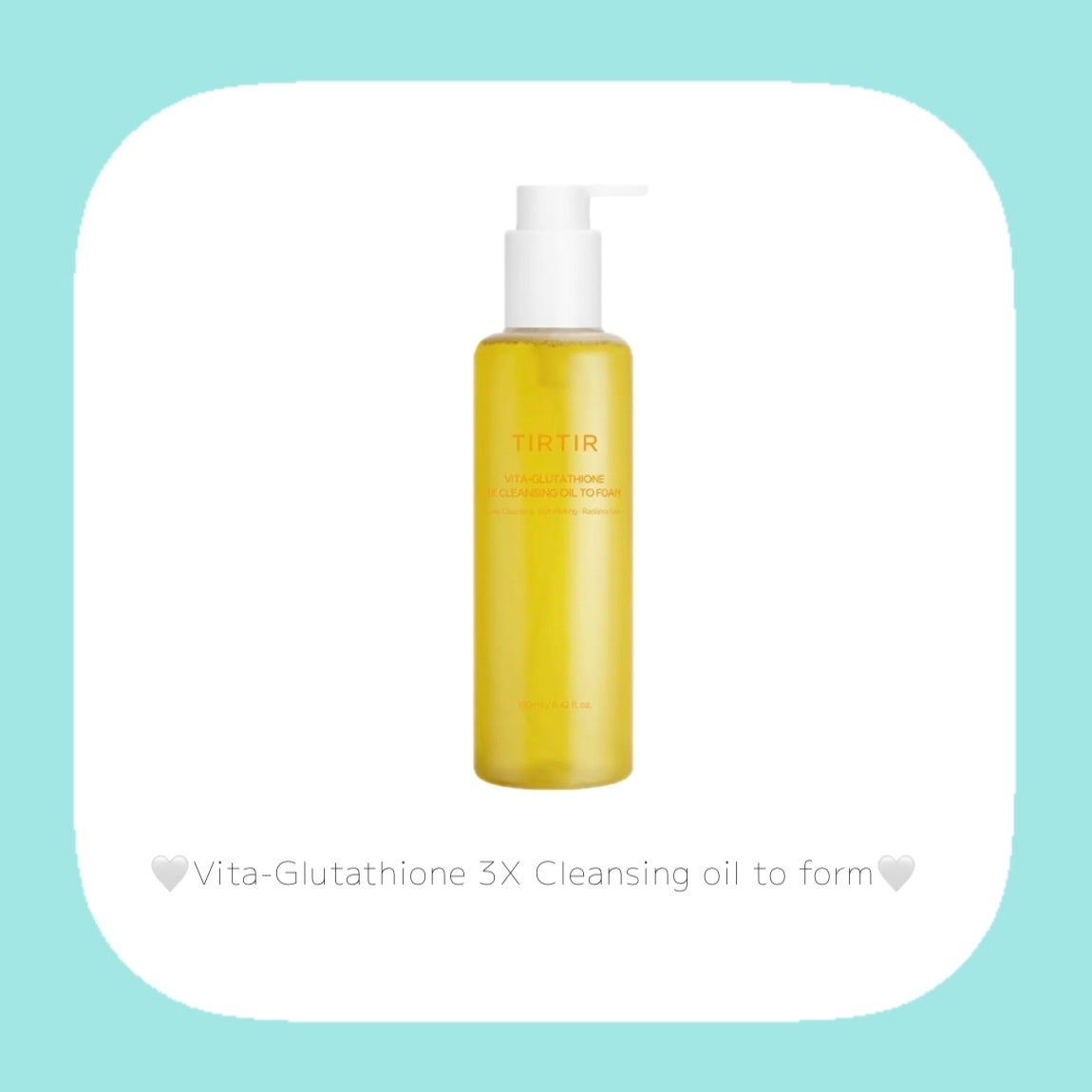 Vita-Glutathione 3X Cleansing oil to form/TIRTIR(ティルティル)/その他洗顔料を使ったクチコミ(5枚目)