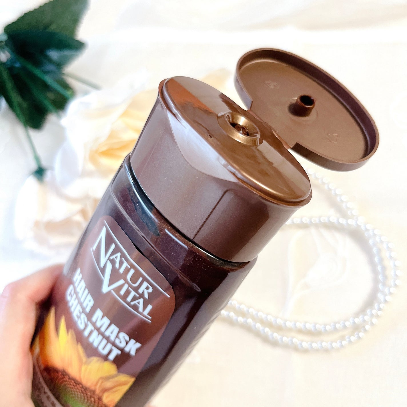 カラーセーフ ヘアマスクS/ナチュールバイタル/ヘアカラーを使ったクチコミ(3枚目)