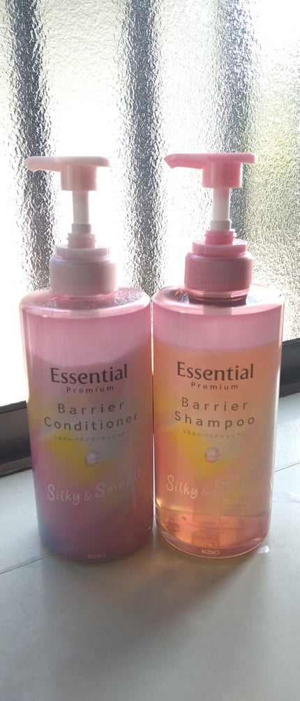 エッセンシャルプレミアム バリアシャンプー・コンディショナー シルキー&スムース/エッセンシャル/市販シャンプーを使ったクチコミ(1枚目)