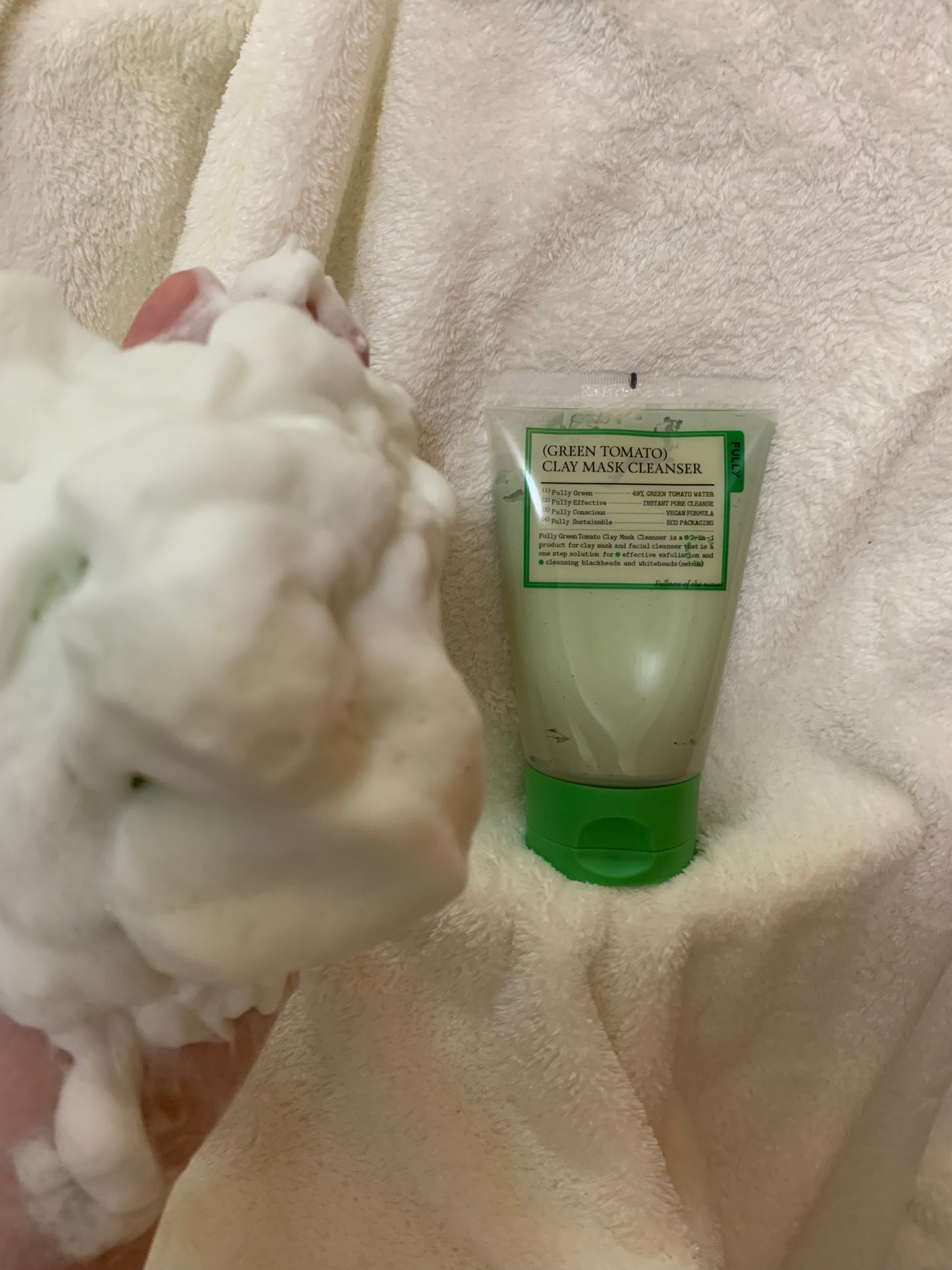 グリーントマトクレイマスククレンザー/FULLY/洗い流すパック・マスクを使ったクチコミ(3枚目)
