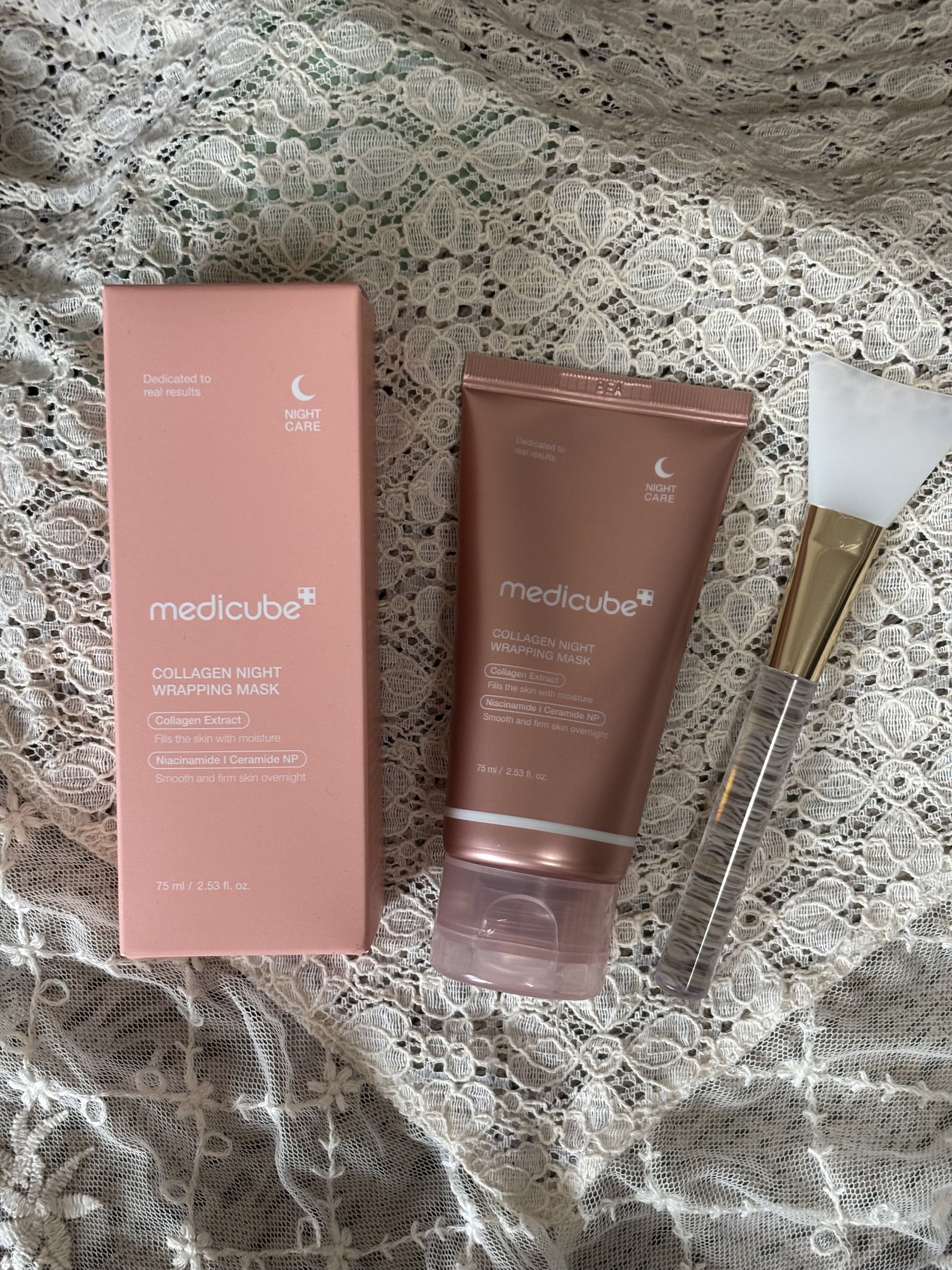 コラーゲンナイトラッピングマスク/MEDICUBE/洗い流すパック・マスクを使ったクチコミ（1枚目）