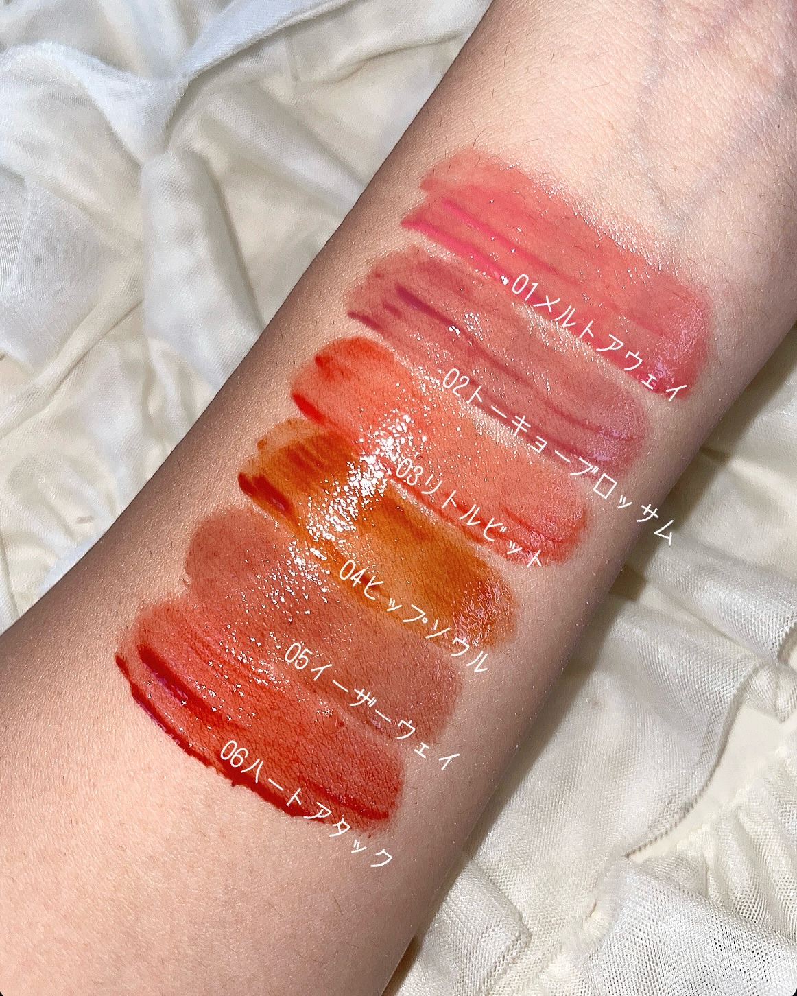 Dewy Syrup Tint/EITHER＆/口紅を使ったクチコミ（3枚目）