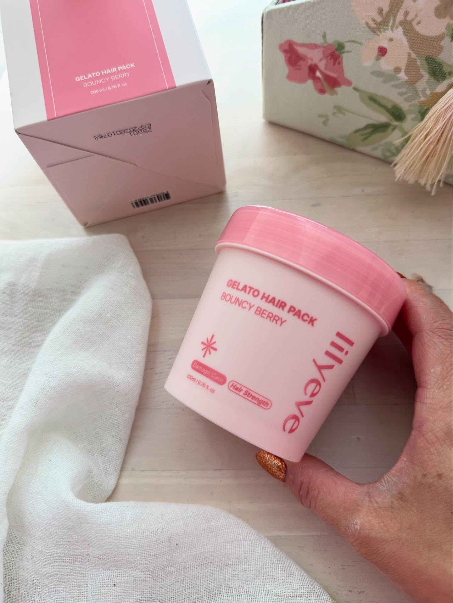 リペアターンジェラートヘアパック バウンシーベリー/リリーイブ/洗い流すヘアトリートメントを使ったクチコミ（2枚目）