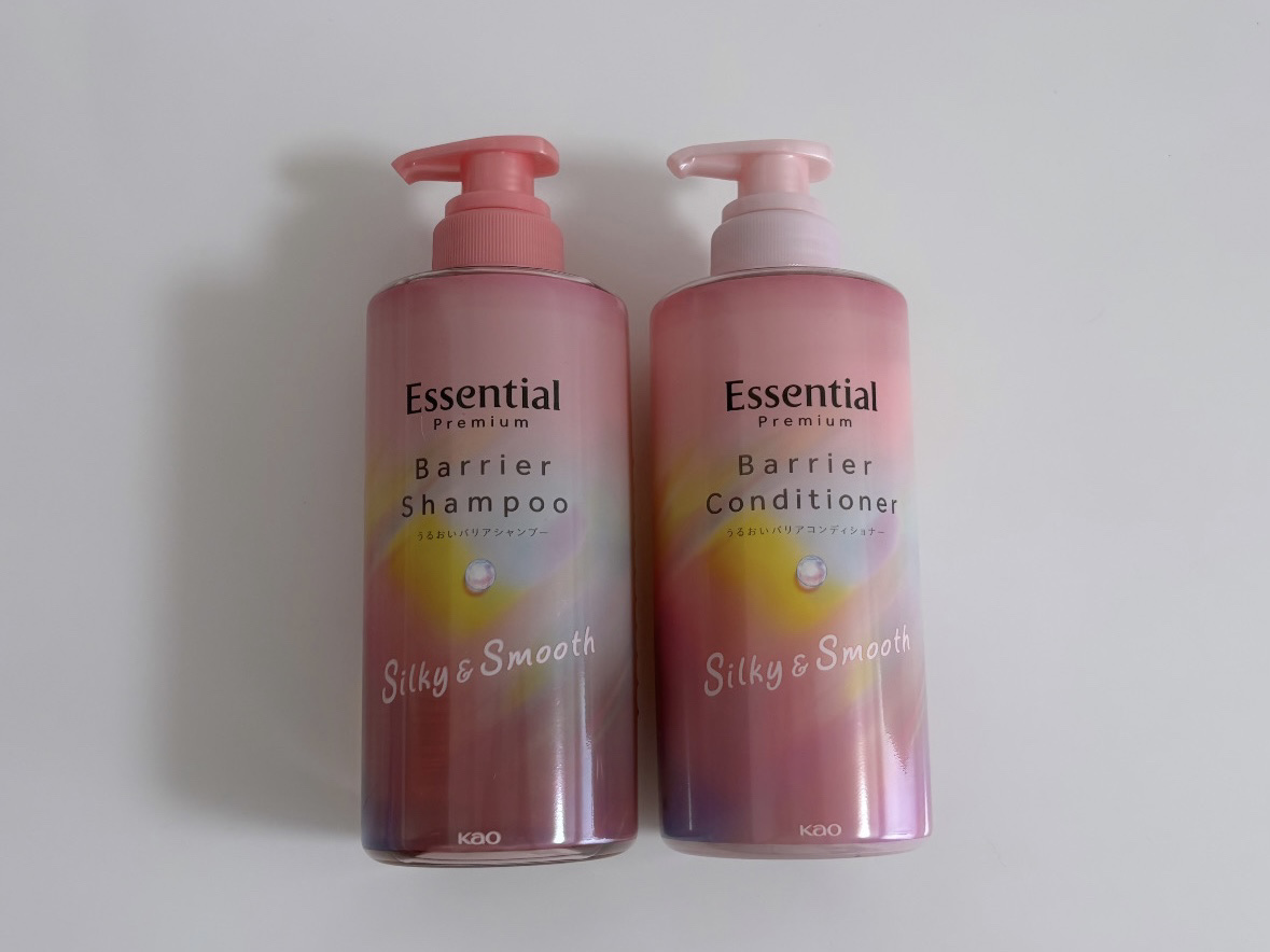 エッセンシャルプレミアム バリアシャンプー・コンディショナー シルキー＆スムース/エッセンシャル/市販シャンプーを使ったクチコミ（1枚目）