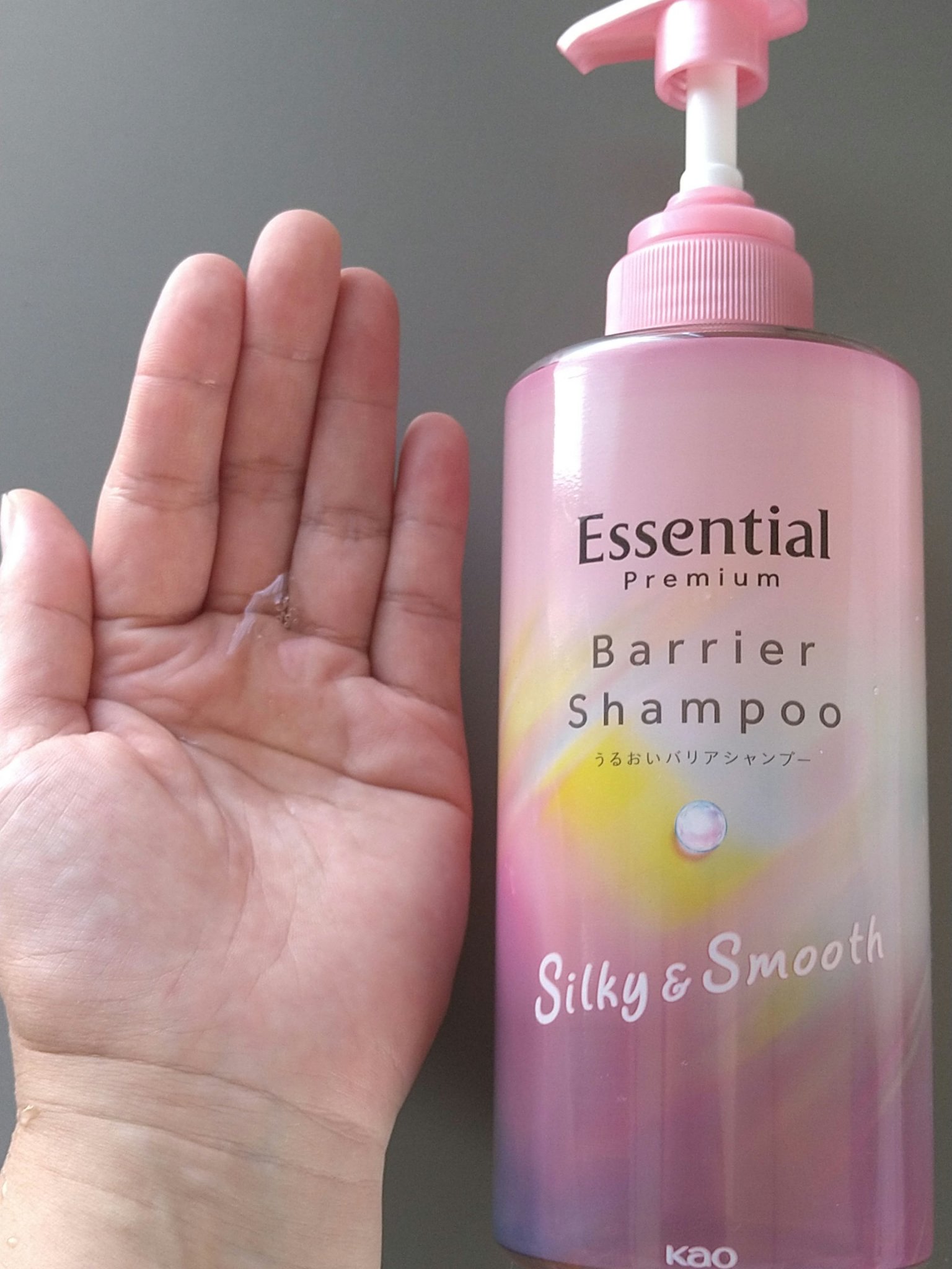 エッセンシャルプレミアム バリアシャンプー・コンディショナー シルキー＆スムース/エッセンシャル/市販シャンプーを使ったクチコミ（2枚目）