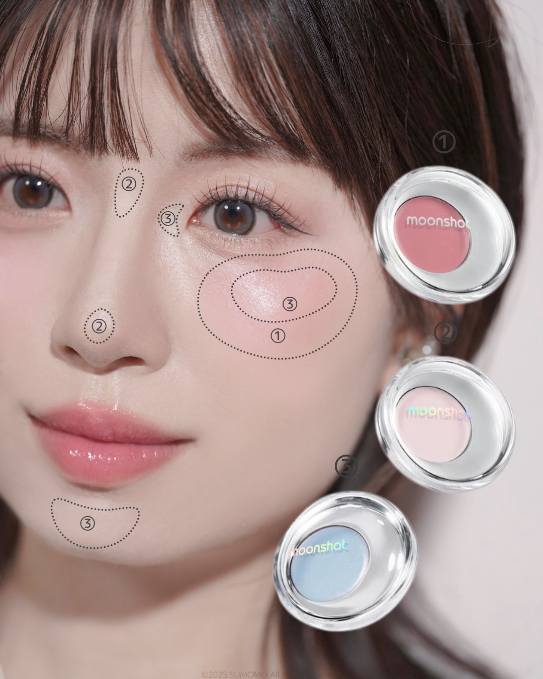 メルティングムードリップ&チーク/moonshot/ジェル・クリームチークを使ったクチコミ（3枚目）