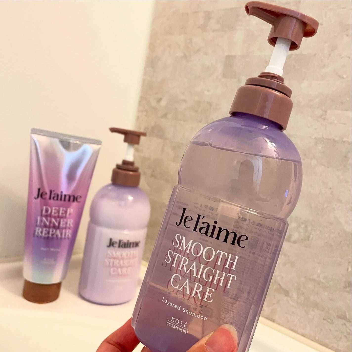 ジュレーム レイヤード シャンプー/ヘアトリートメント(スムースストレートケア)/Je l'aime/市販シャンプーを使ったクチコミ(1枚目)