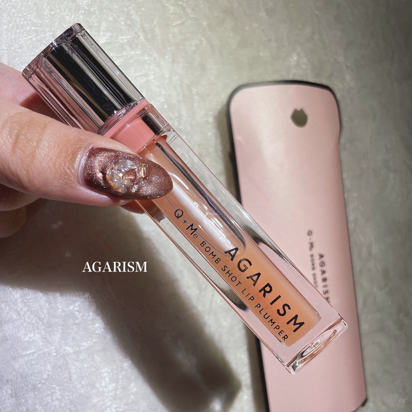 キューミ―ボムショットリッププランパー/AGARISM/リッププランパーを使ったクチコミ(1枚目)