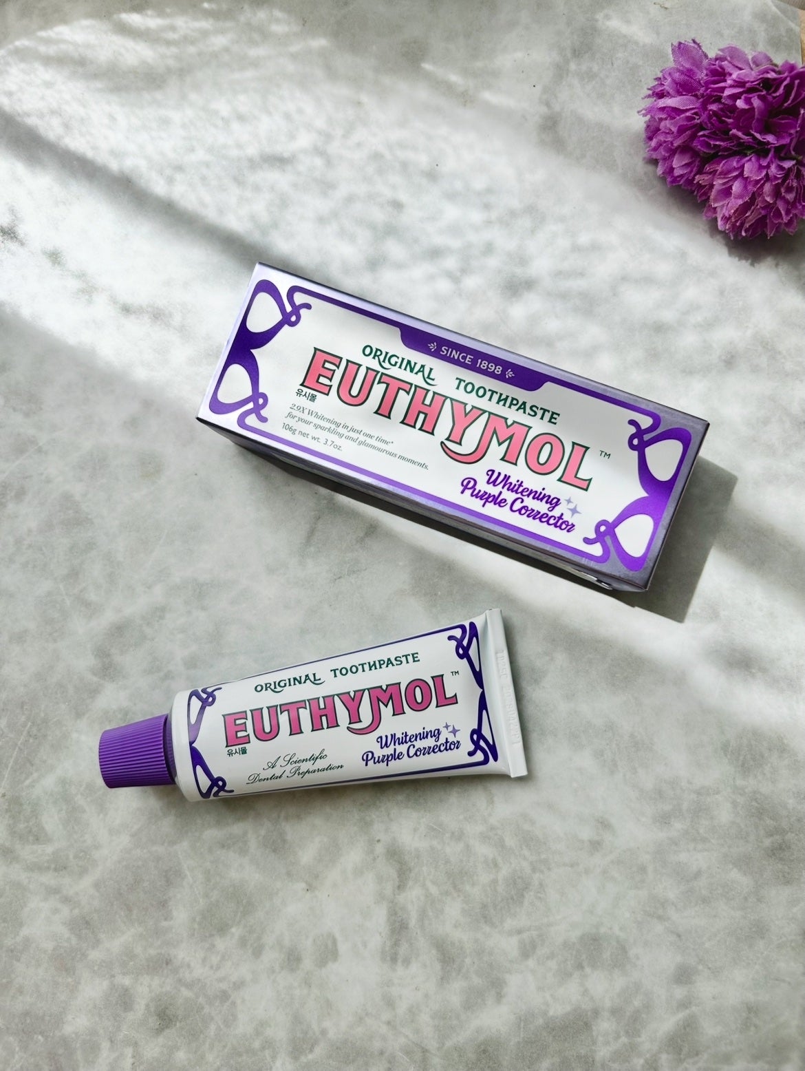 ホワイトニングパープルコレクター歯磨き粉/EUTHYMOL/その他を使ったクチコミ(1枚目)