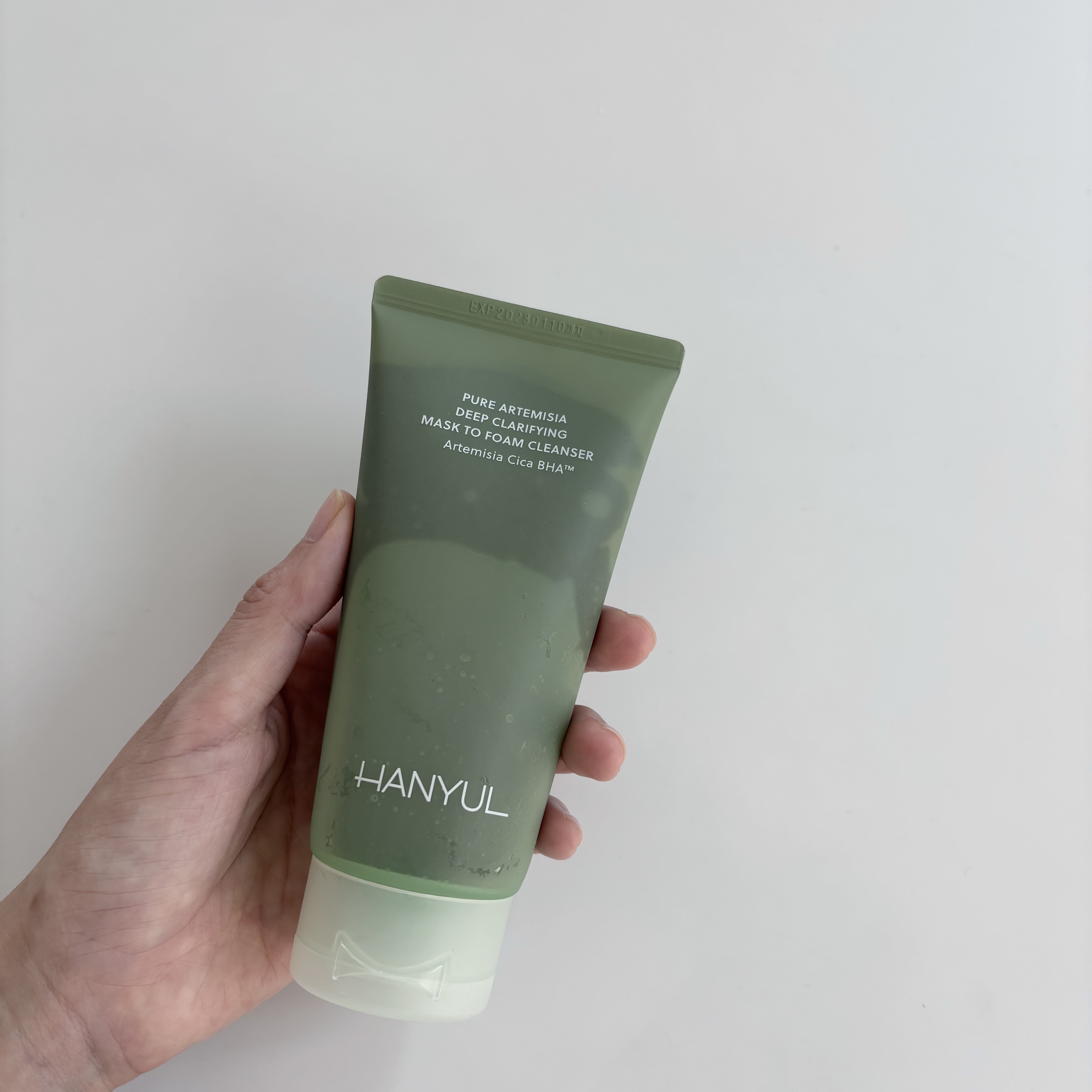ピュア アルテミシア ディープ クラリファイングマスク トゥ フォーム クレンザー/HANYUL(ハンユル)/クレンジングを使ったクチコミ（2枚目）