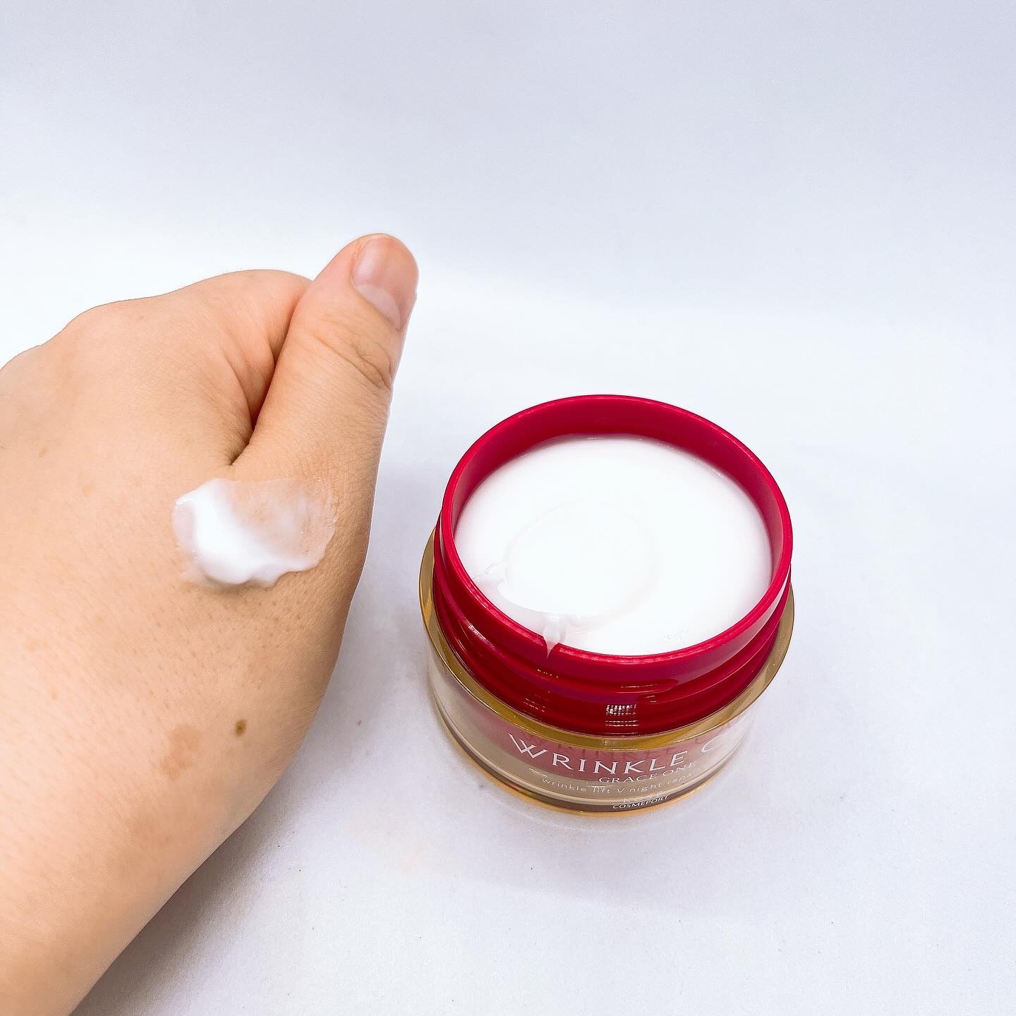 グレイス ワン リンクルケア リンクルリフトＶ ナイトリペアクリーム/グレイスワン/フェイスクリームを使ったクチコミ（3枚目）