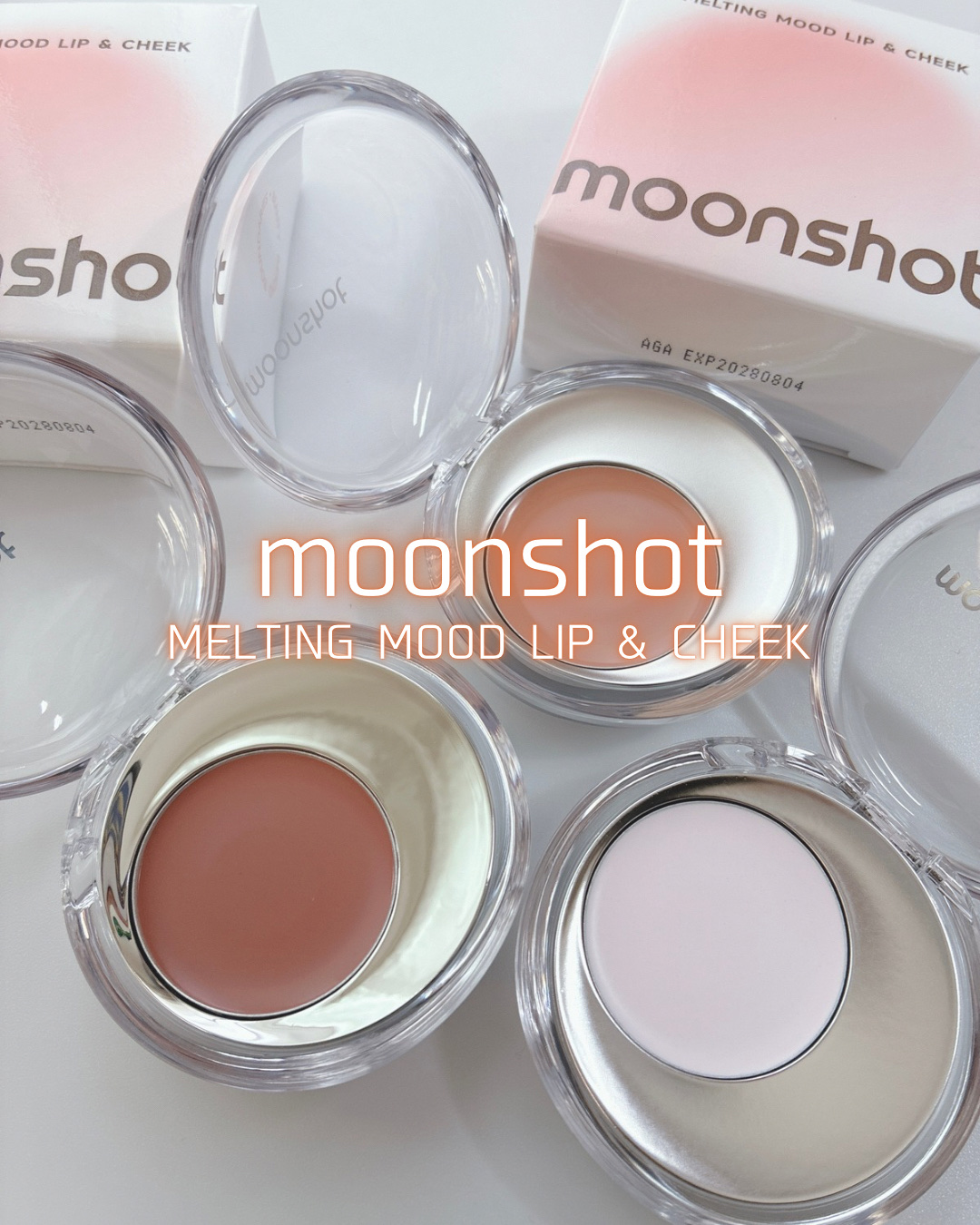 メルティングムードリップ&チーク/moonshot/ジェル・クリームチークを使ったクチコミ（1枚目）