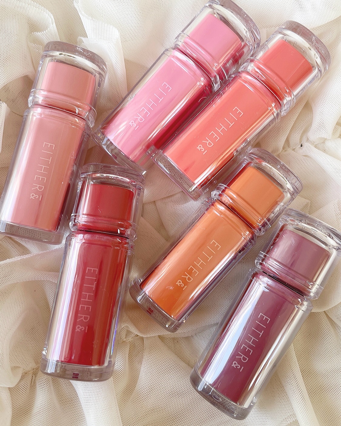 Dewy Syrup Tint/EITHER＆/口紅を使ったクチコミ（2枚目）