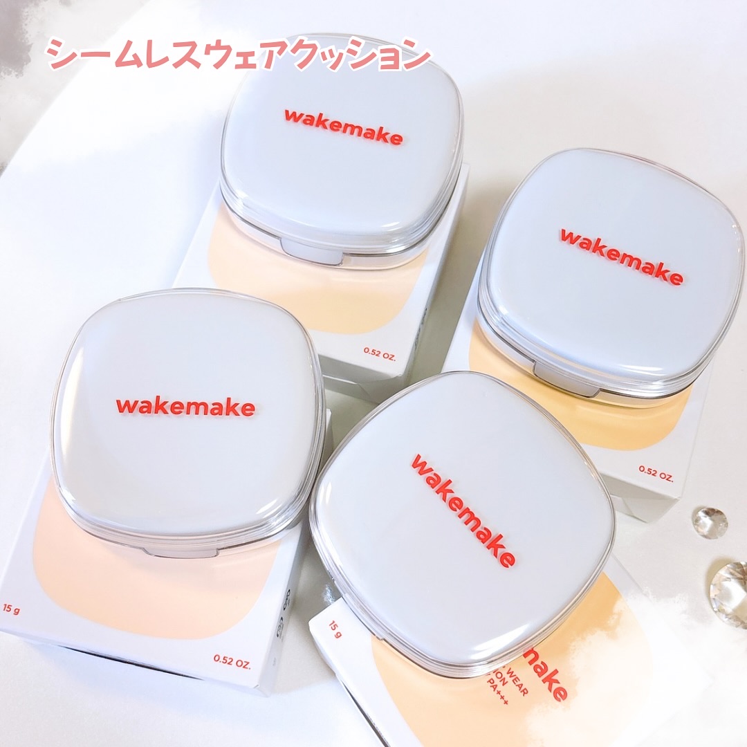 シームレスウェアクッション/wakemake/クッションファンデーションを使ったクチコミ（3枚目）