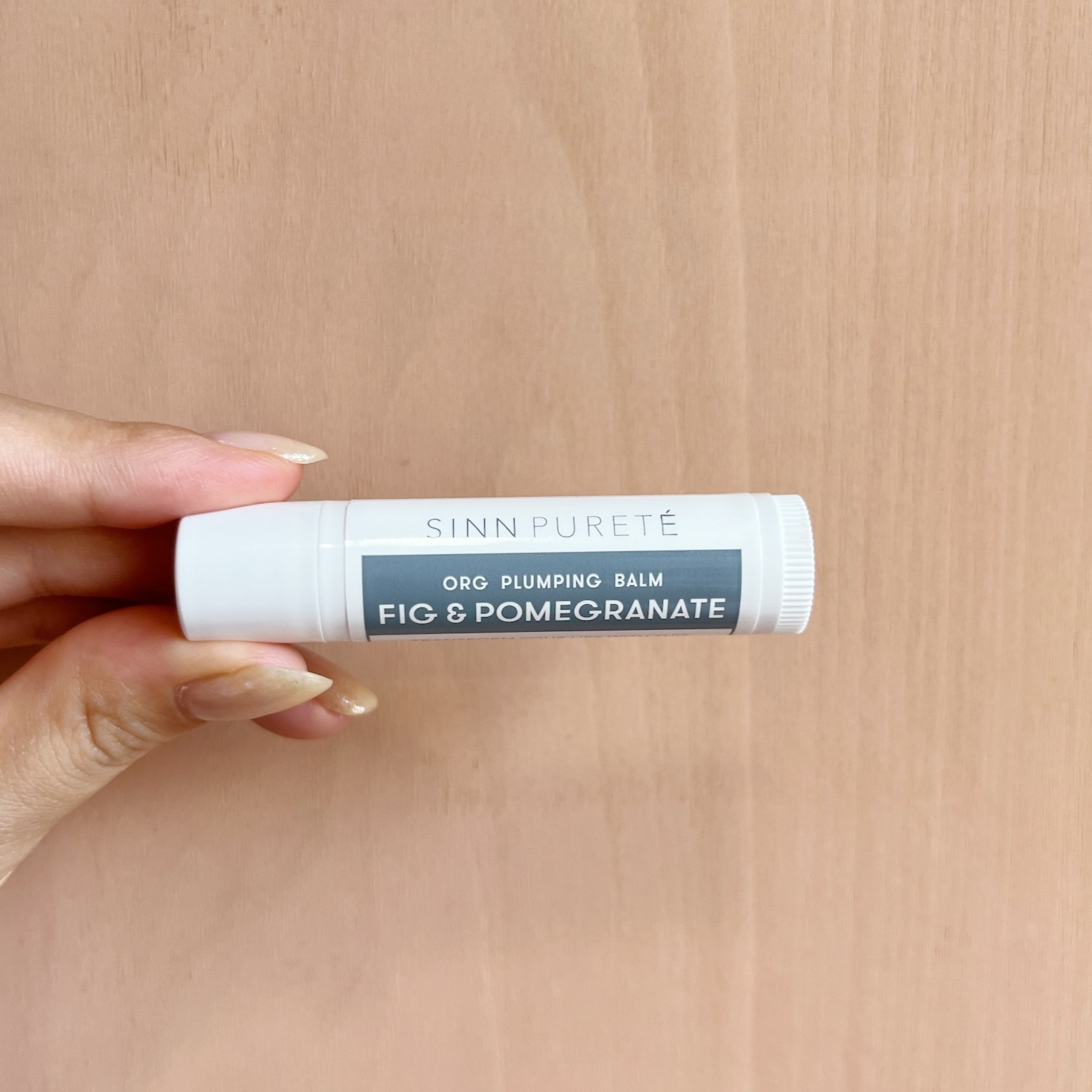オーガニック　プランピングバーム / FIG＆POMEGRANATE/SINN PURETÉ/リッププランパーを使ったクチコミ（1枚目）
