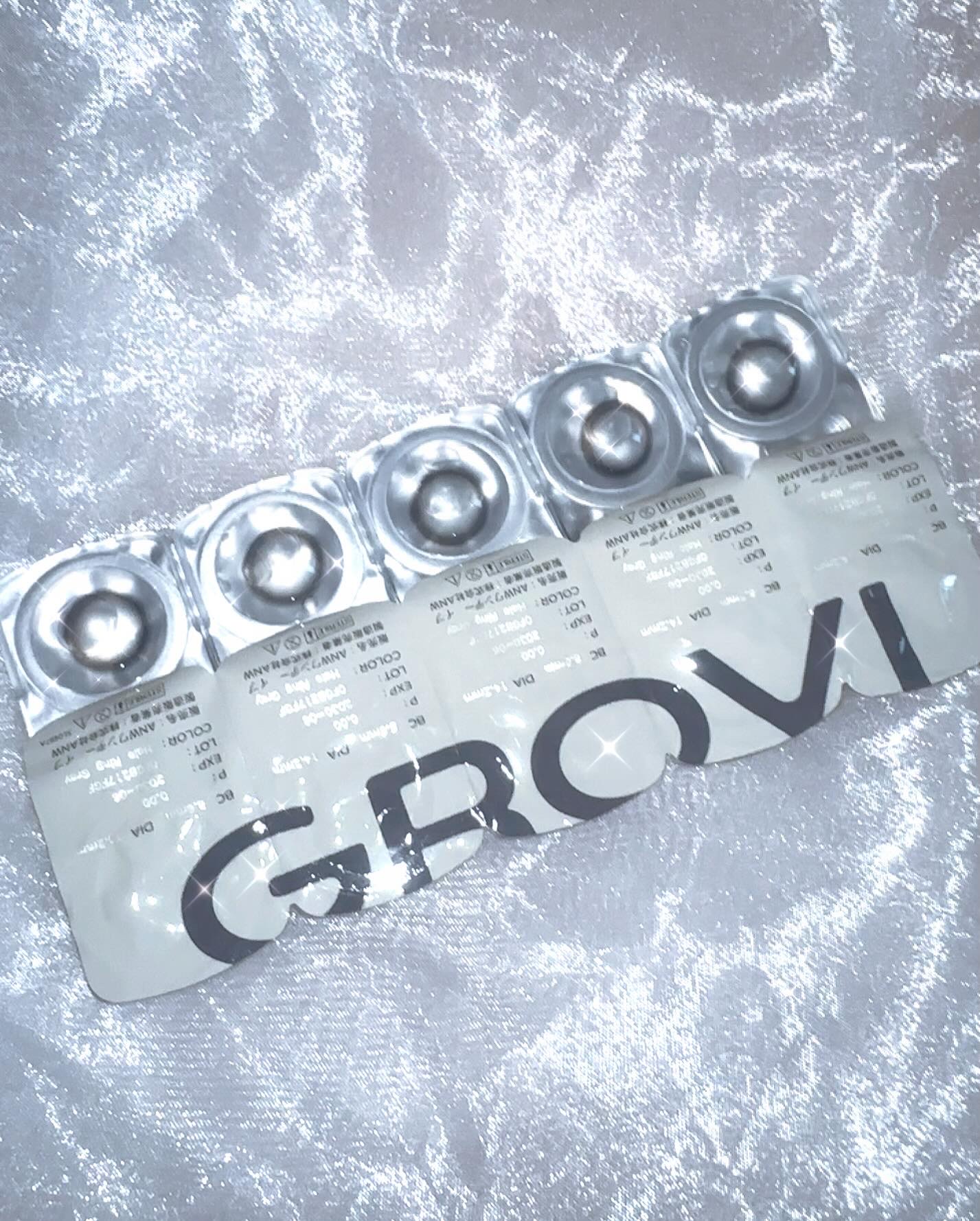 GROVI 1day ヘイローリンググレー/GROVI/ワンデー（１DAY）カラコンを使ったクチコミ（3枚目）