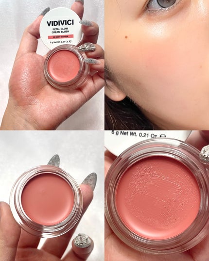 ペタルグロウクリームチーク/VIDIVICI/ジェル・クリームチークを使ったクチコミ(4枚目)
