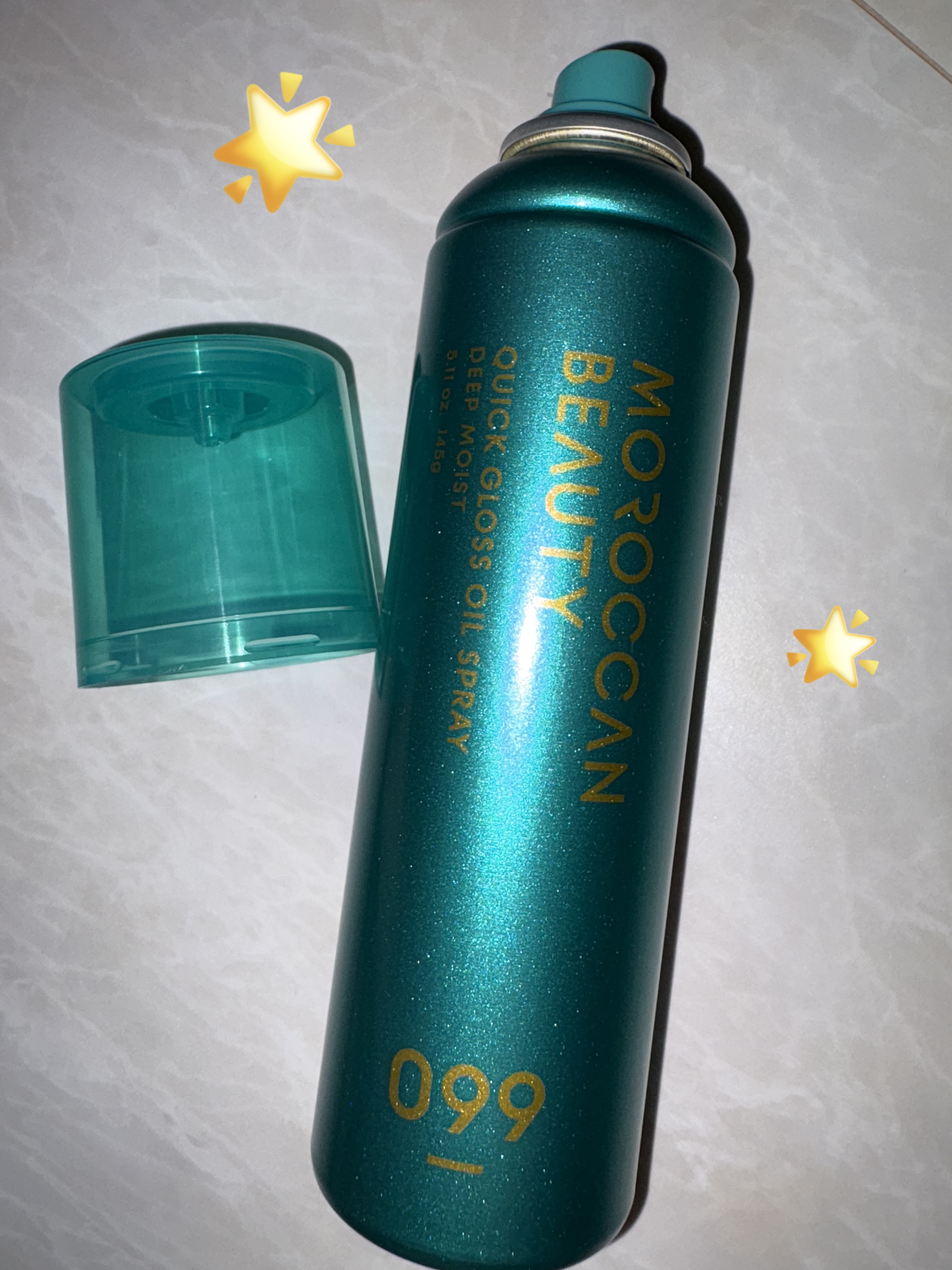 モロッカンビューティ ディープモイスト クイックグロス オイルスプレー/モロッカンビューティ/ヘアスプレーを使ったクチコミ（1枚目）