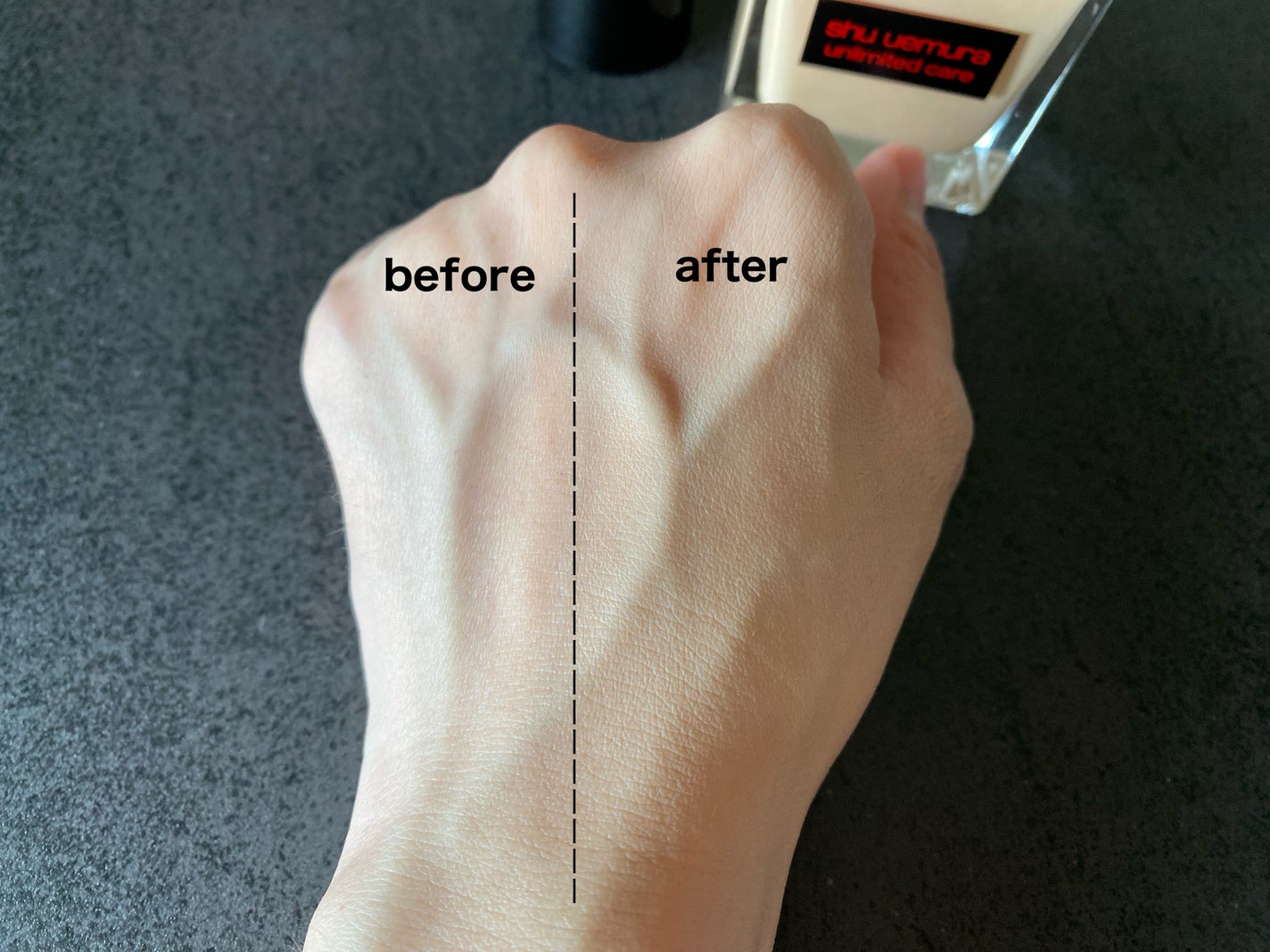 アンリミテッド ケア ツヤ セラム ファンデーション/shu uemura/リキッドファンデーションを使ったクチコミ(5枚目)