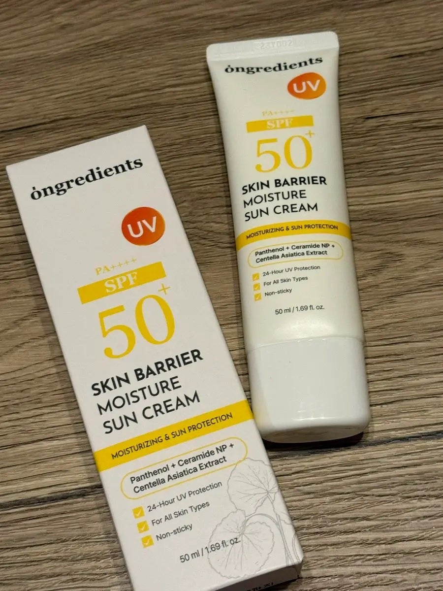 スキンバリアモイスチャーサンクリーム/Ongredients/日焼け止めクリームを使ったクチコミ(1枚目)