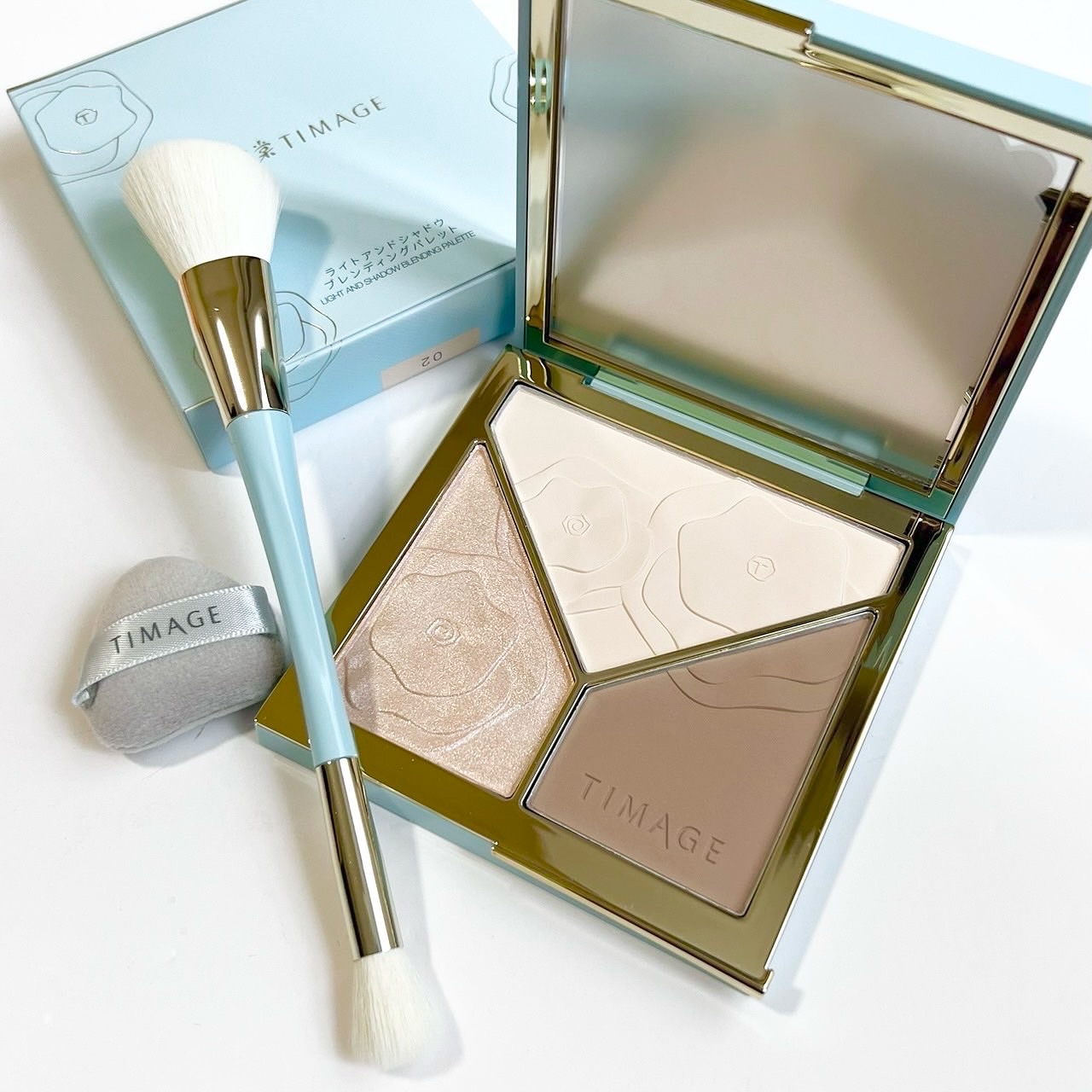 ハイライトシェーディングパレット/TIMAGE/パウダーハイライトを使ったクチコミ（1枚目）