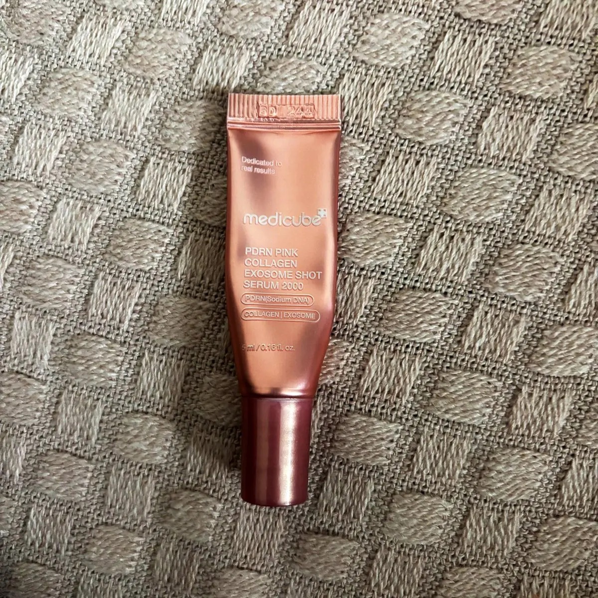 MEDICUBE PDRNピンクエクソソームショット2000のクチコミ「メディキューブ　PDXセラム 2000
⭐️⭐️

最初に使ったときは「ちょっとピリピリするか.....」（1枚目）