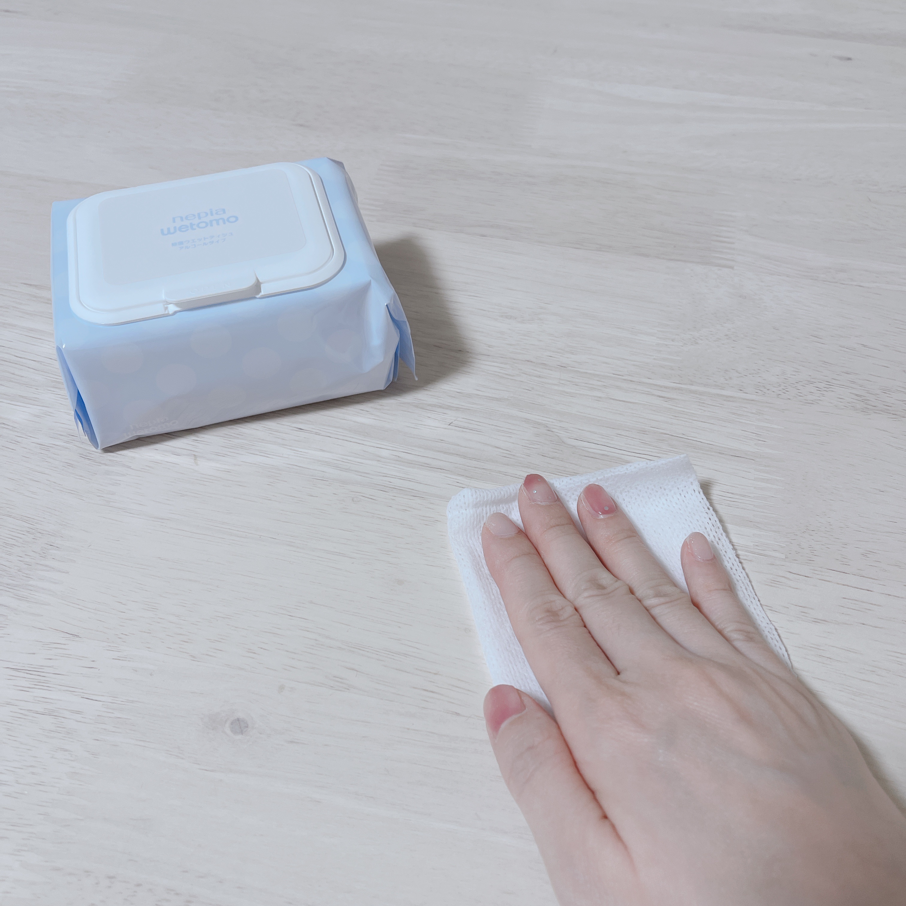 ネピア wetomo 除菌ウエットティシュ アルコールタイプ/ネピア/ティッシュを使ったクチコミ（3枚目）