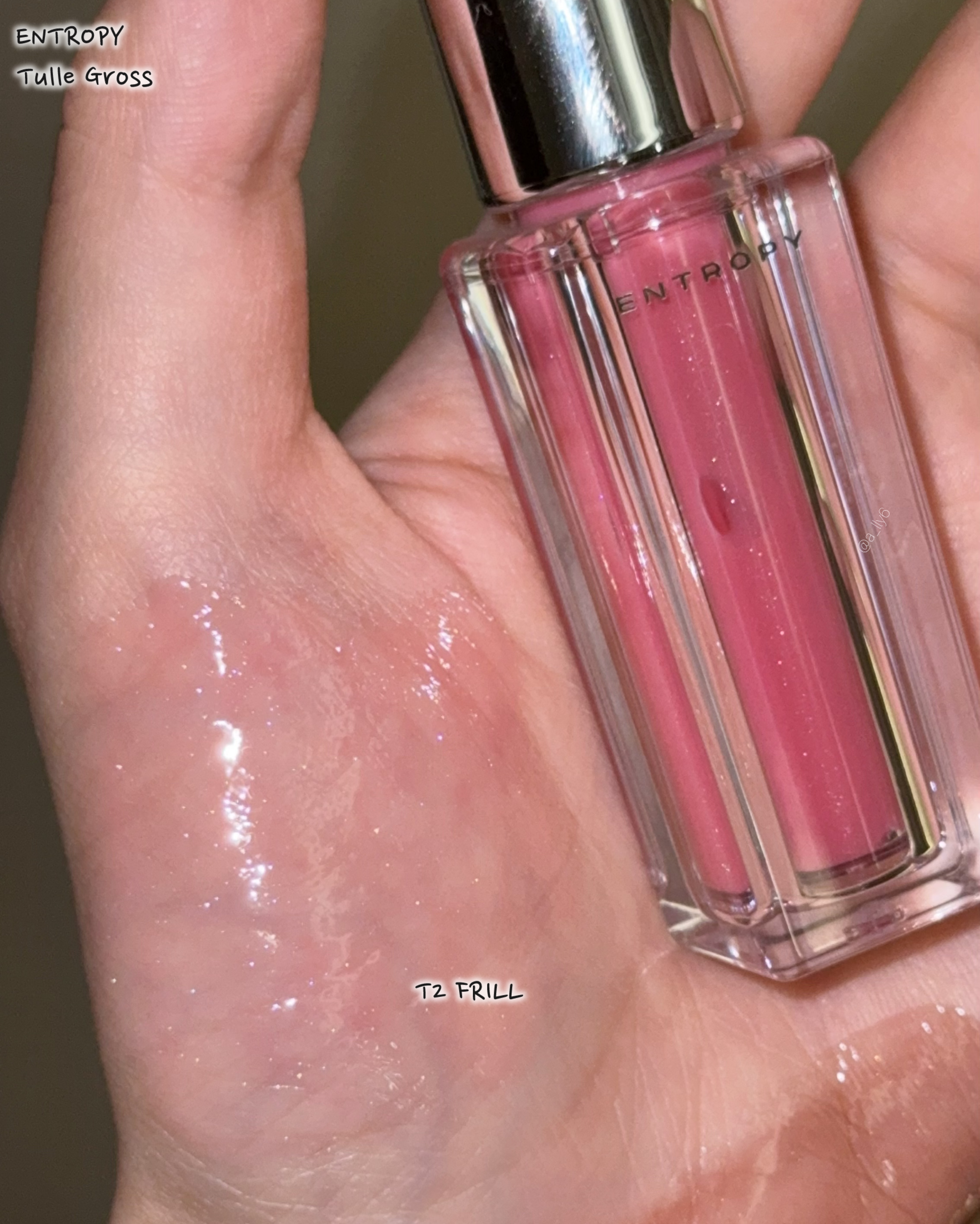 チュールグロス/ENTROPY/リップグロスを使ったクチコミ（3枚目）