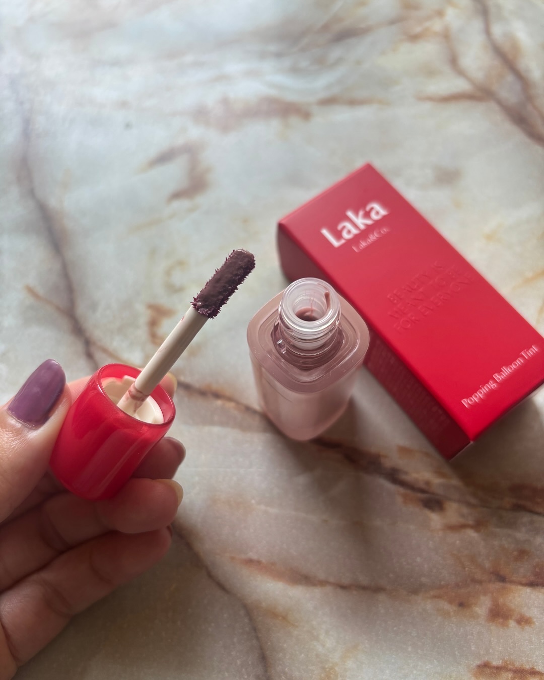 ポッピングバルーンティント/Laka/リップティントを使ったクチコミ（2枚目）