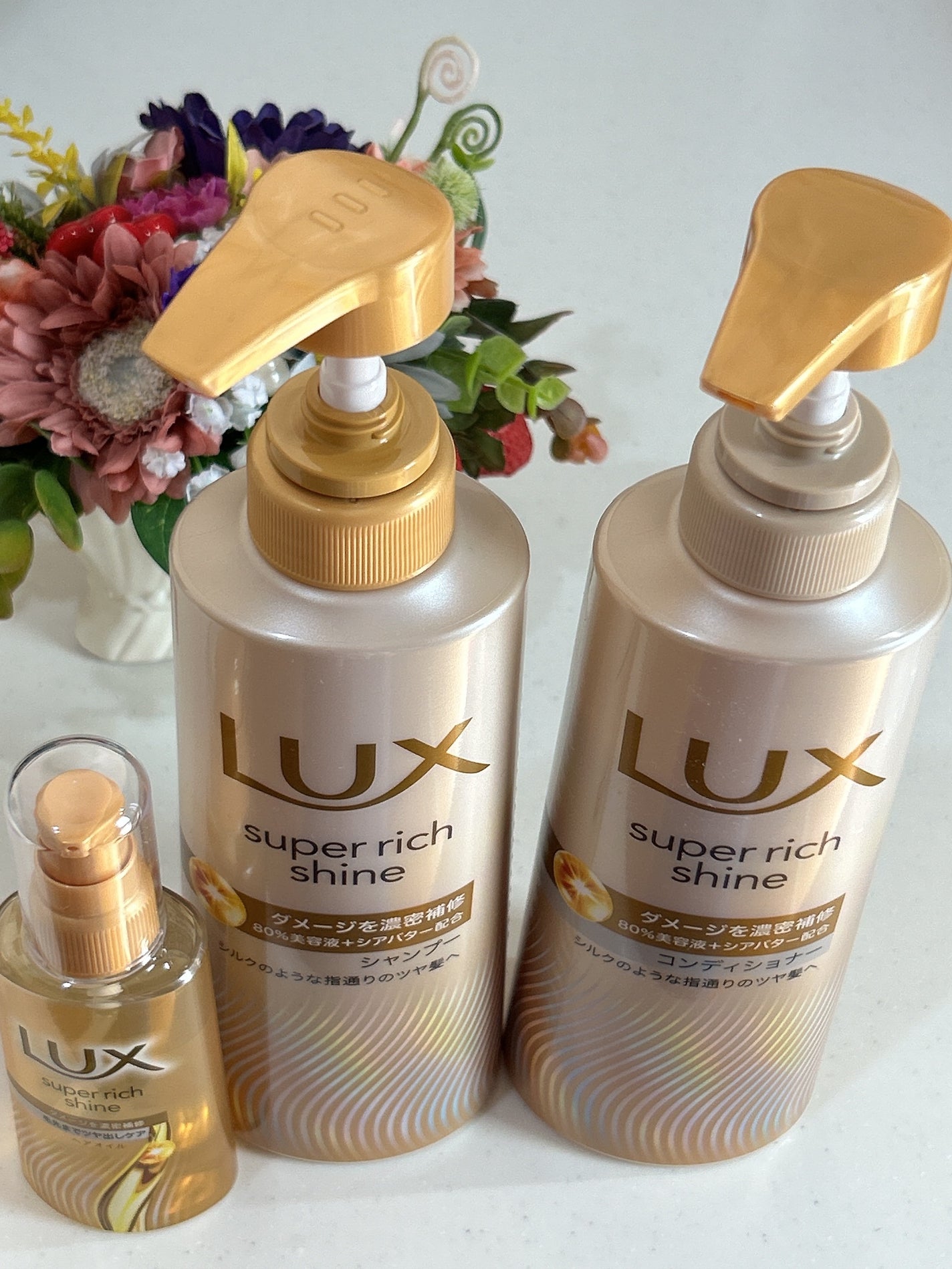 スーパーリッチシャイン ダメージリペア 補修シャンプー / 補修コンディショナー/LUX/市販シャンプーを使ったクチコミ(1枚目)