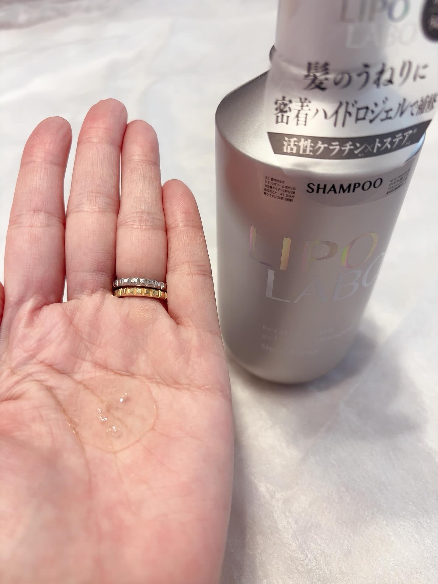 リポ ラボ ケラチンセラム ジェルモイスト シャンプー /トリートメントスリークリペア＊/LIPO　LABO/市販シャンプーを使ったクチコミ（3枚目）
