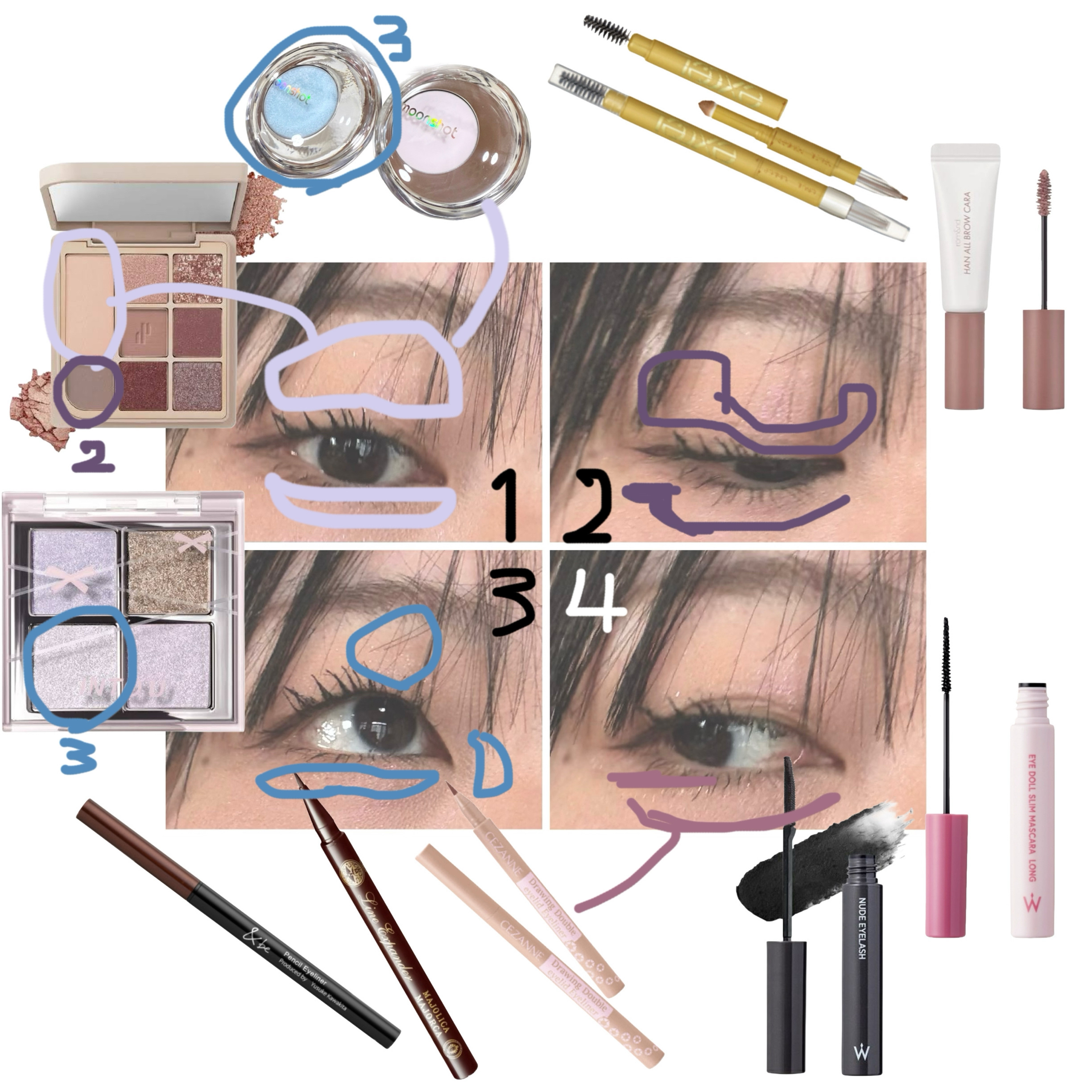 パウダー＆ペンシル　アイブロウＥＸ/excel/アイブロウペンシルを使ったクチコミ（2枚目）